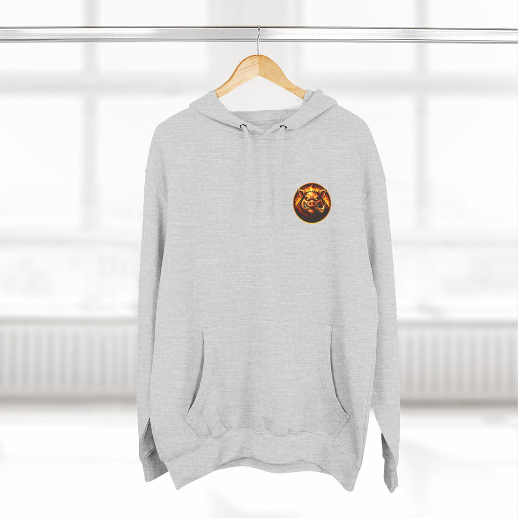 Whatever You Made… Stop Calling It BBQ. – BBQ Test Pit Funny BBQ Fleece Hoodie