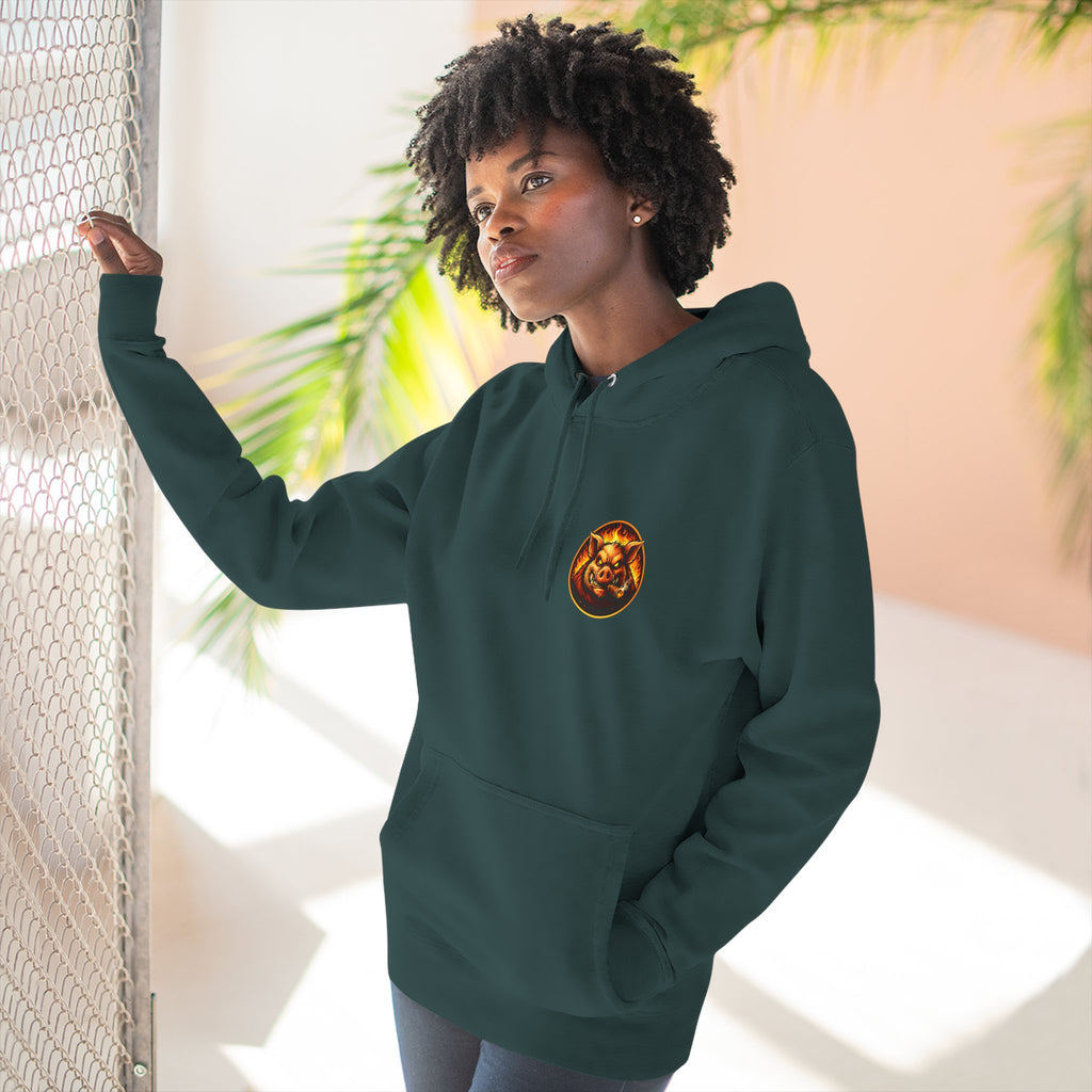 "Wrap When It's Ready" BBQ Hoodie — BBQ Test Pit Pitmaster Fleece Pullover