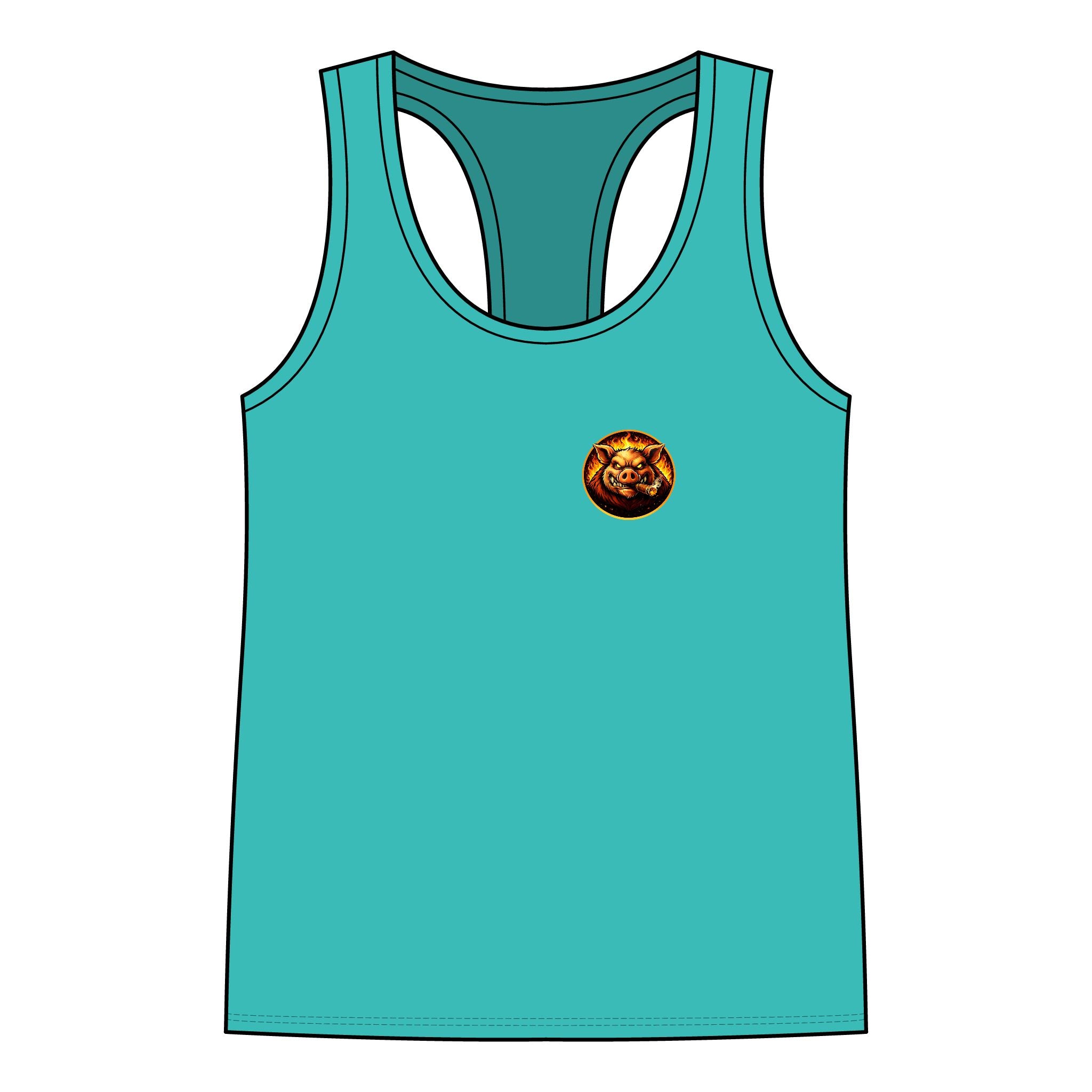 Whatever You Made… Stop Calling It BBQ. – BBQ Test Pit Funny BBQ Racer Back Woman's Tank Top