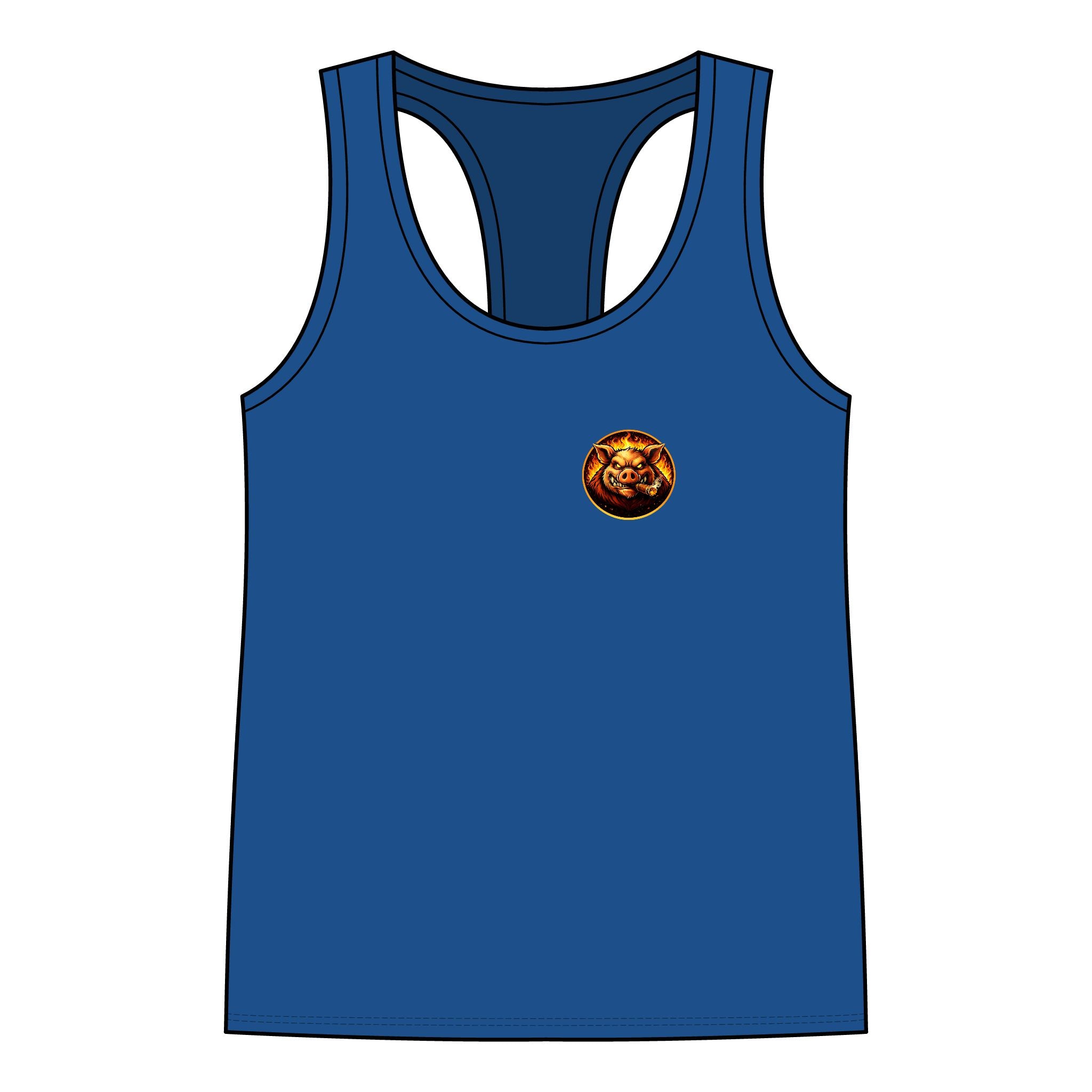 Whatever You Made… Stop Calling It BBQ. – BBQ Test Pit Funny BBQ Racer Back Woman's Tank Top