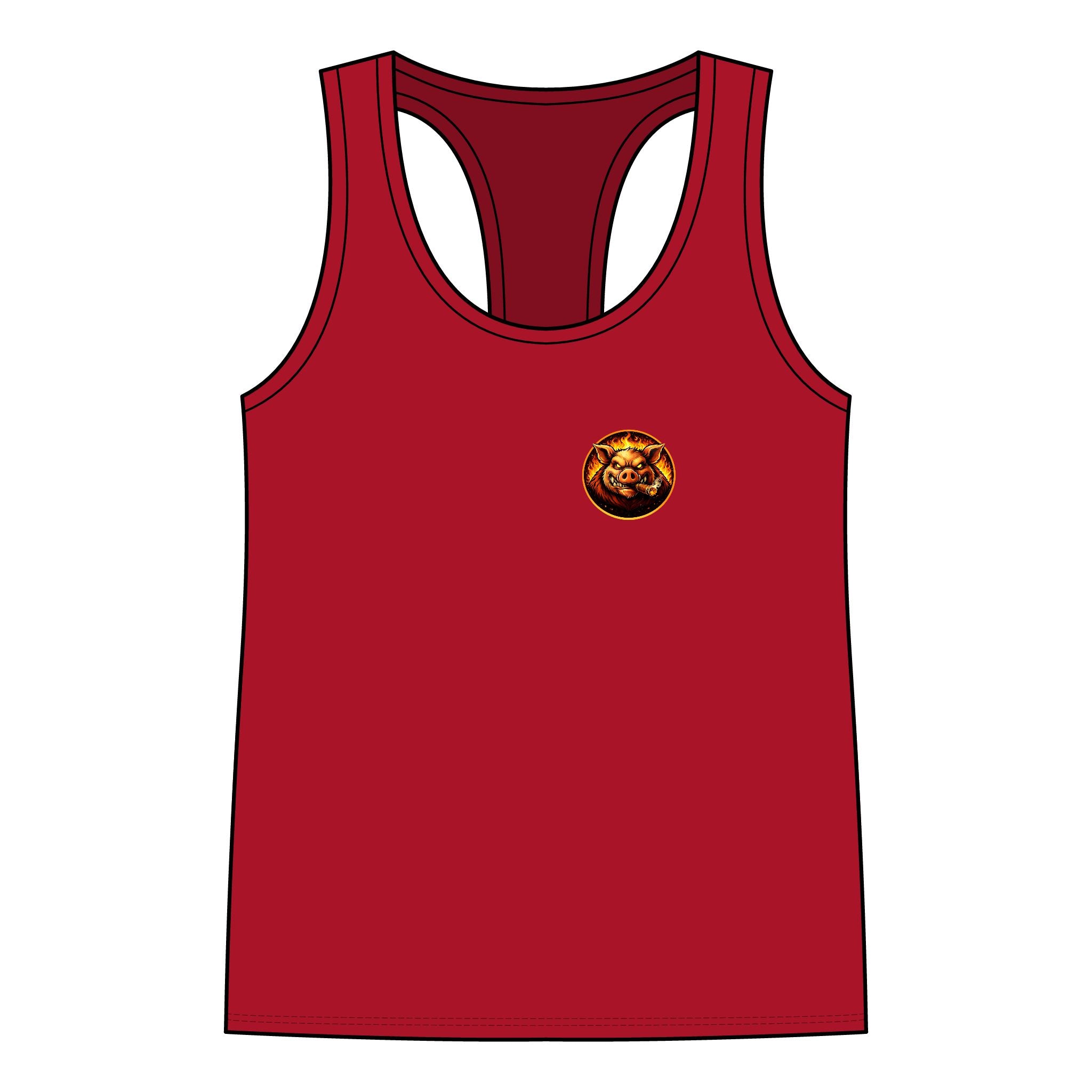 Whatever You Made… Stop Calling It BBQ. – BBQ Test Pit Funny BBQ Racer Back Woman's Tank Top