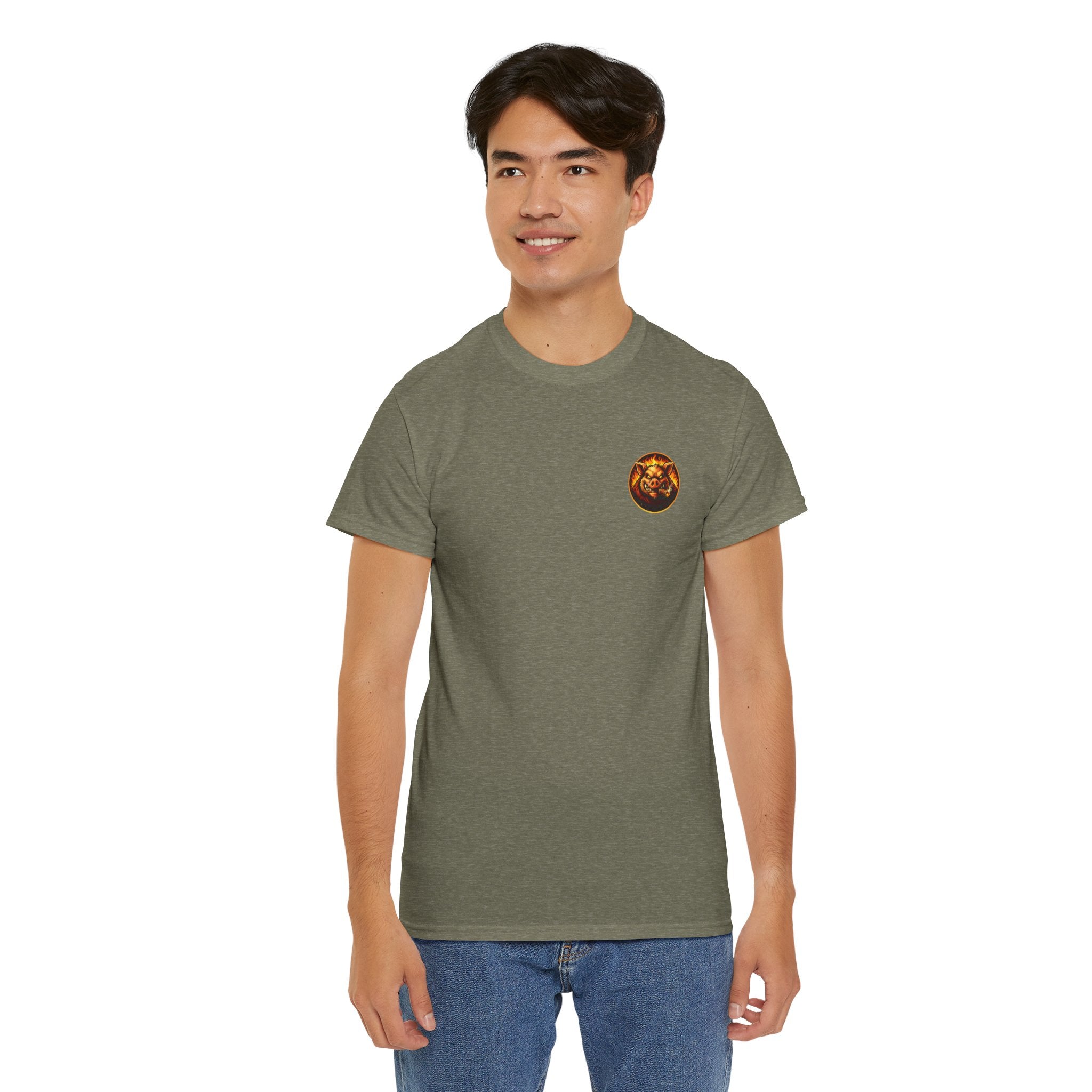 Whatever You Made… Stop Calling It BBQ. – BBQ Test Pit Funny BBQ Heavy Duty T-Shirt
