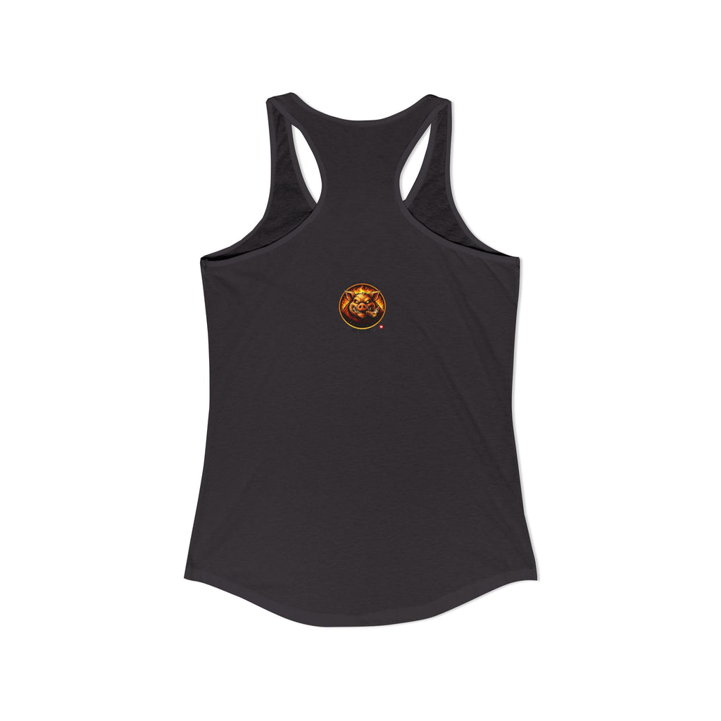 BBQ Test Pit Official Logo Women's Tank Top — Premium Racerback | Batch 001