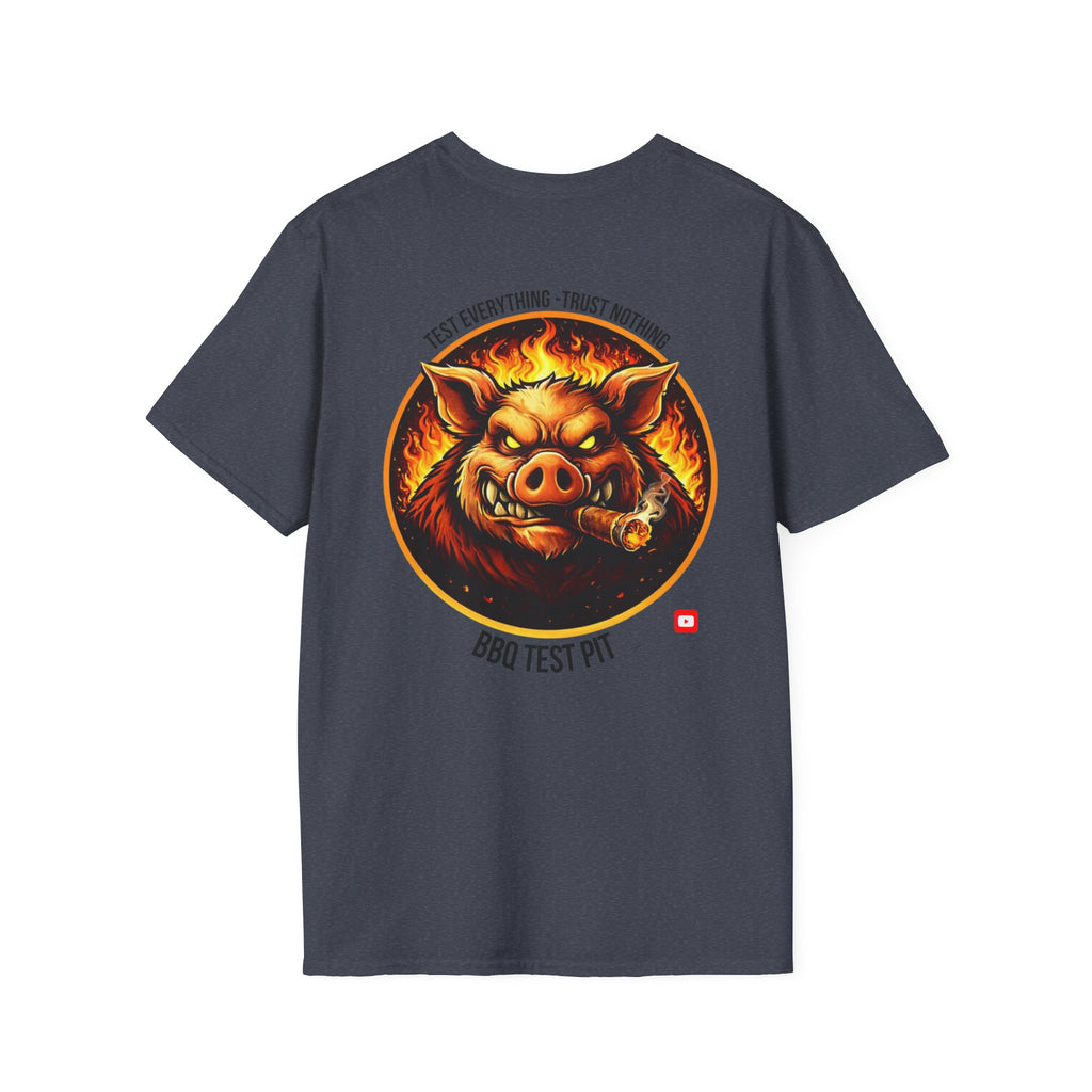 BBQ Test Pit Official Logo T-Shirt — Premium Softstyle Uniform | Batch 001