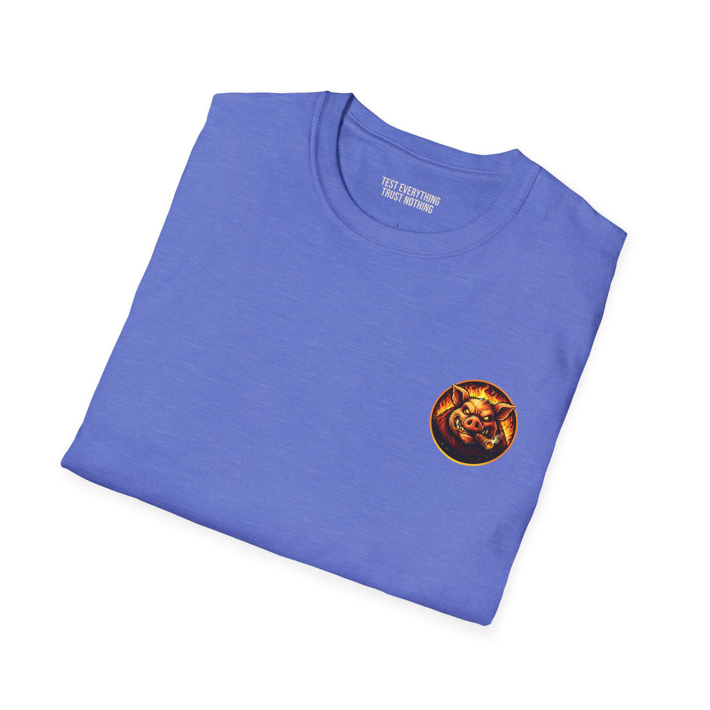BBQ Test Pit Official Logo T-Shirt — Premium Softstyle Uniform | Batch 001