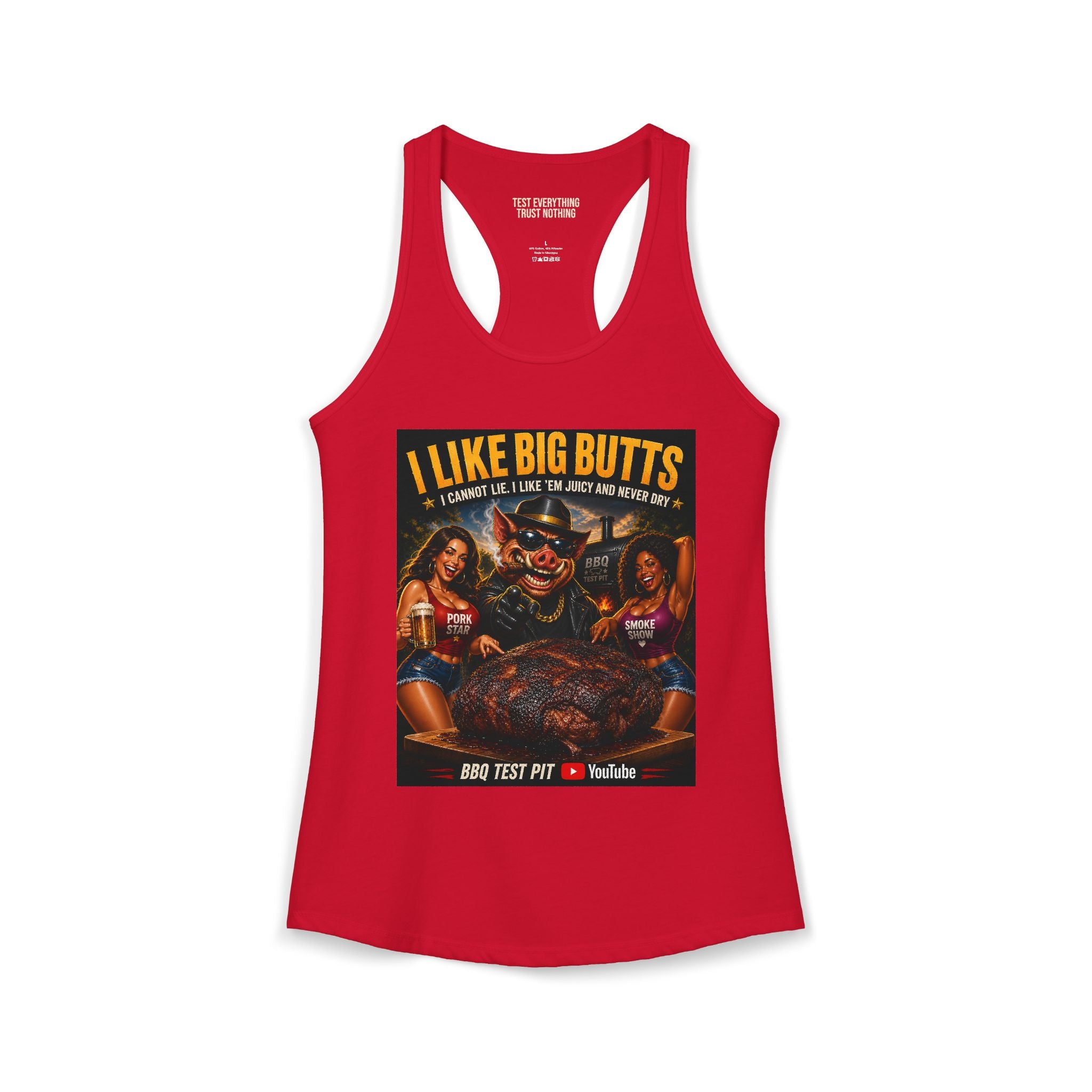 I Like Big BUTTS Women's Tank Top — Premium Racerback | BBQ Test Pit