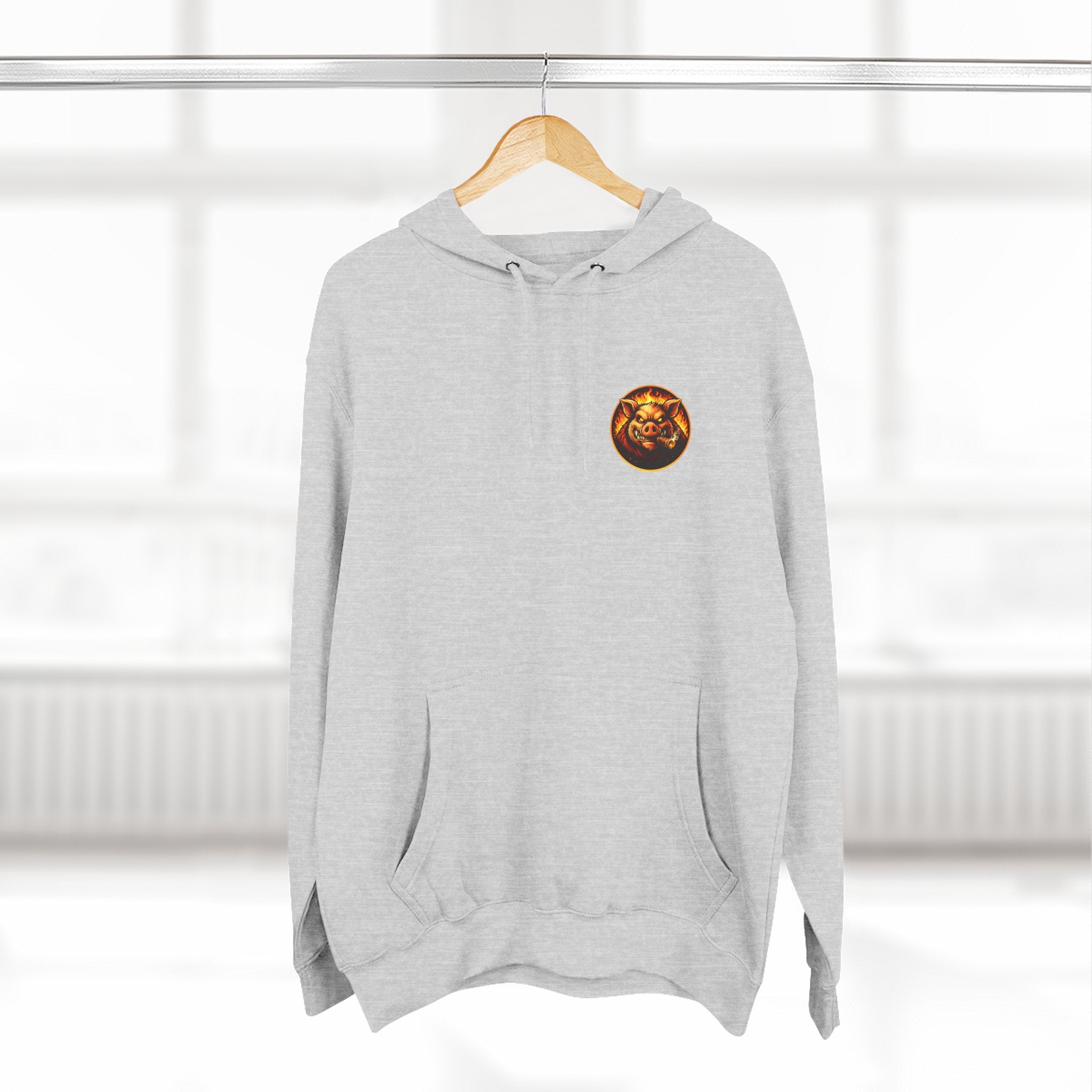 "Wrap When It's Ready" BBQ Hoodie — BBQ Test Pit Pitmaster Fleece Pullover