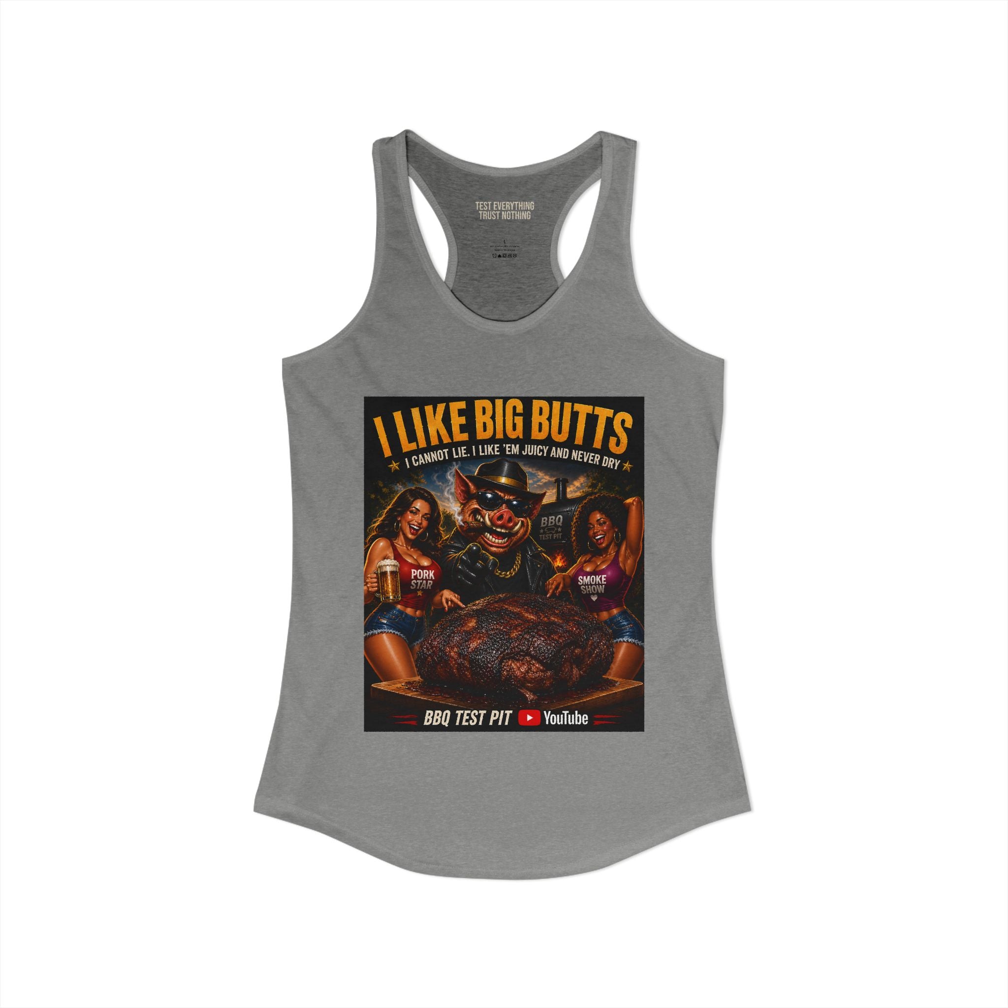 I Like Big BUTTS Women's Tank Top — Premium Racerback | BBQ Test Pit