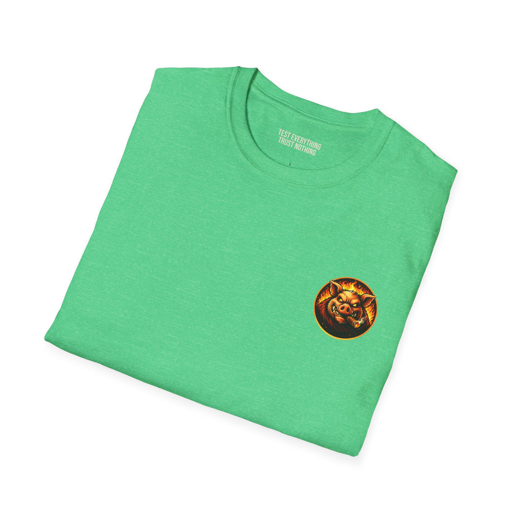 BBQ Test Pit Official Logo T-Shirt — Premium Softstyle Uniform | Batch 001