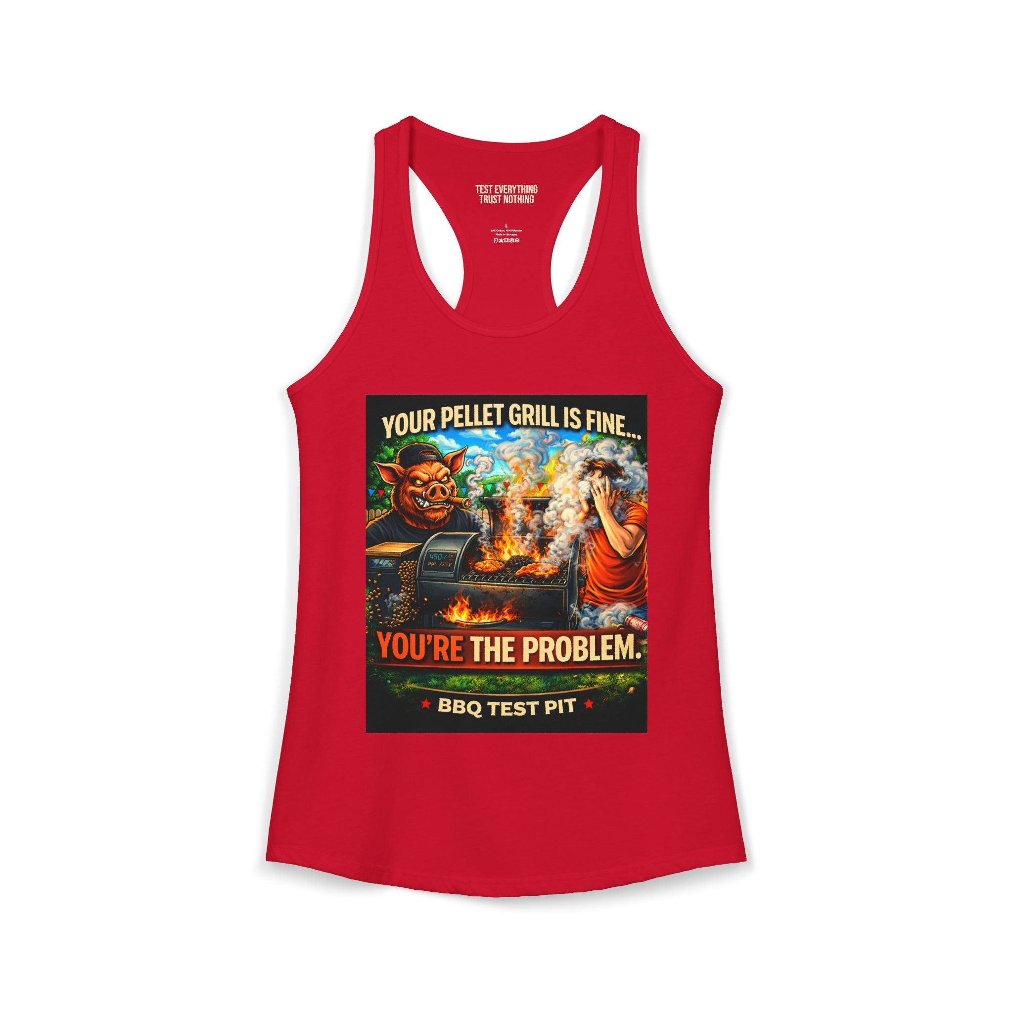 You're The Problem Women's Tank Top — Premium Racerback | BBQ Test Pit