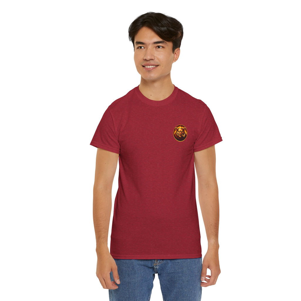 Whatever You Made… Stop Calling It BBQ. – BBQ Test Pit Funny BBQ Heavy Duty T-Shirt