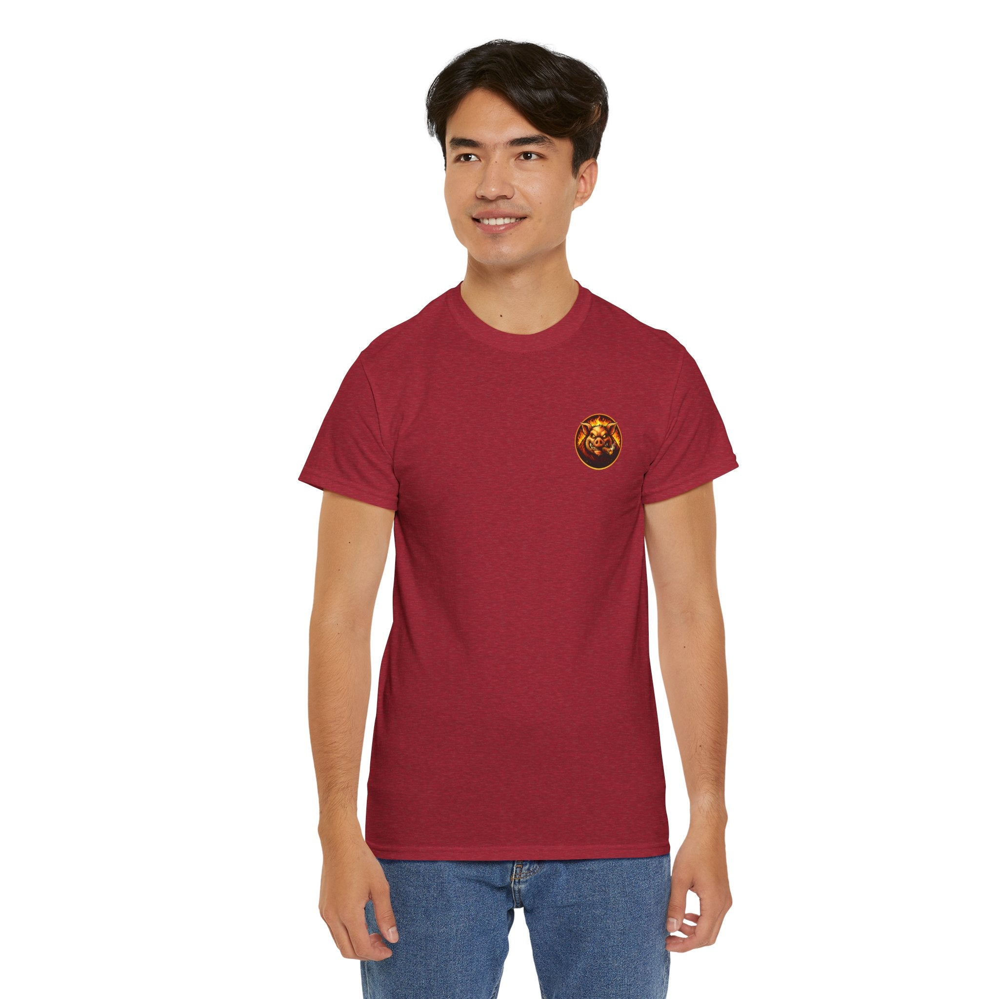 Whatever You Made… Stop Calling It BBQ. – BBQ Test Pit Funny BBQ Heavy Duty T-Shirt