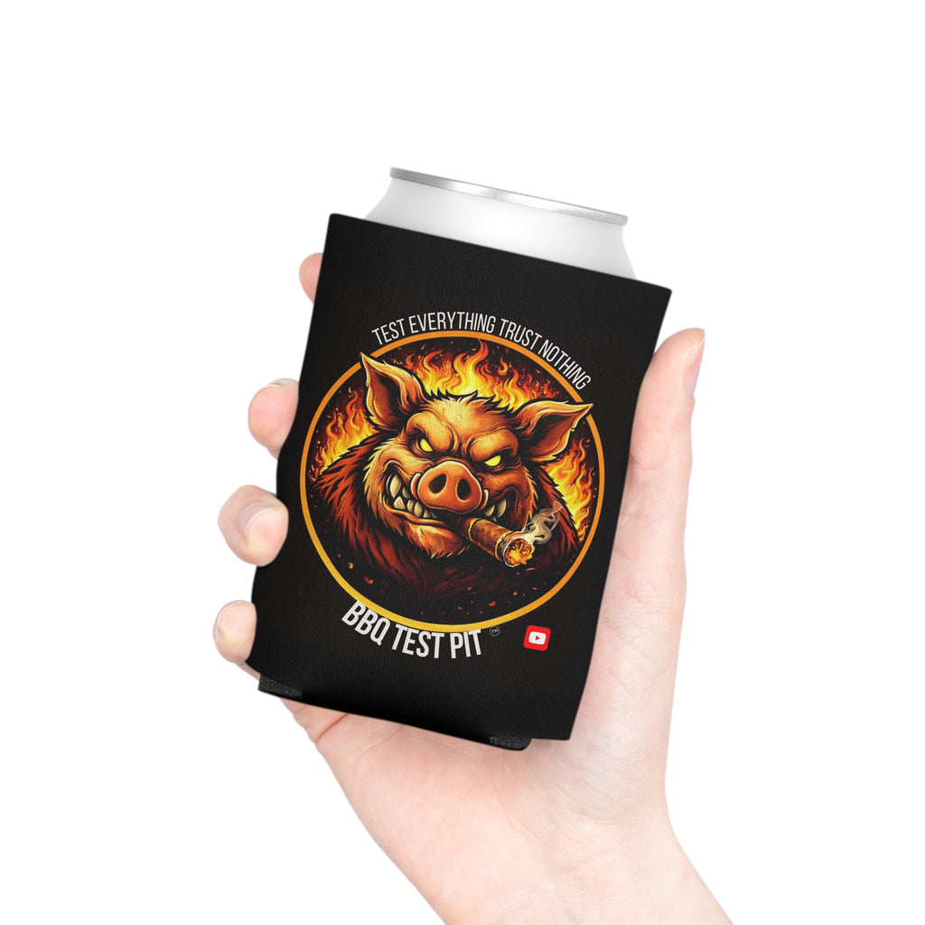 BBQ Test Pit Can Cooler — Insulated Beer Sleeves | Regular & Slim Can Options