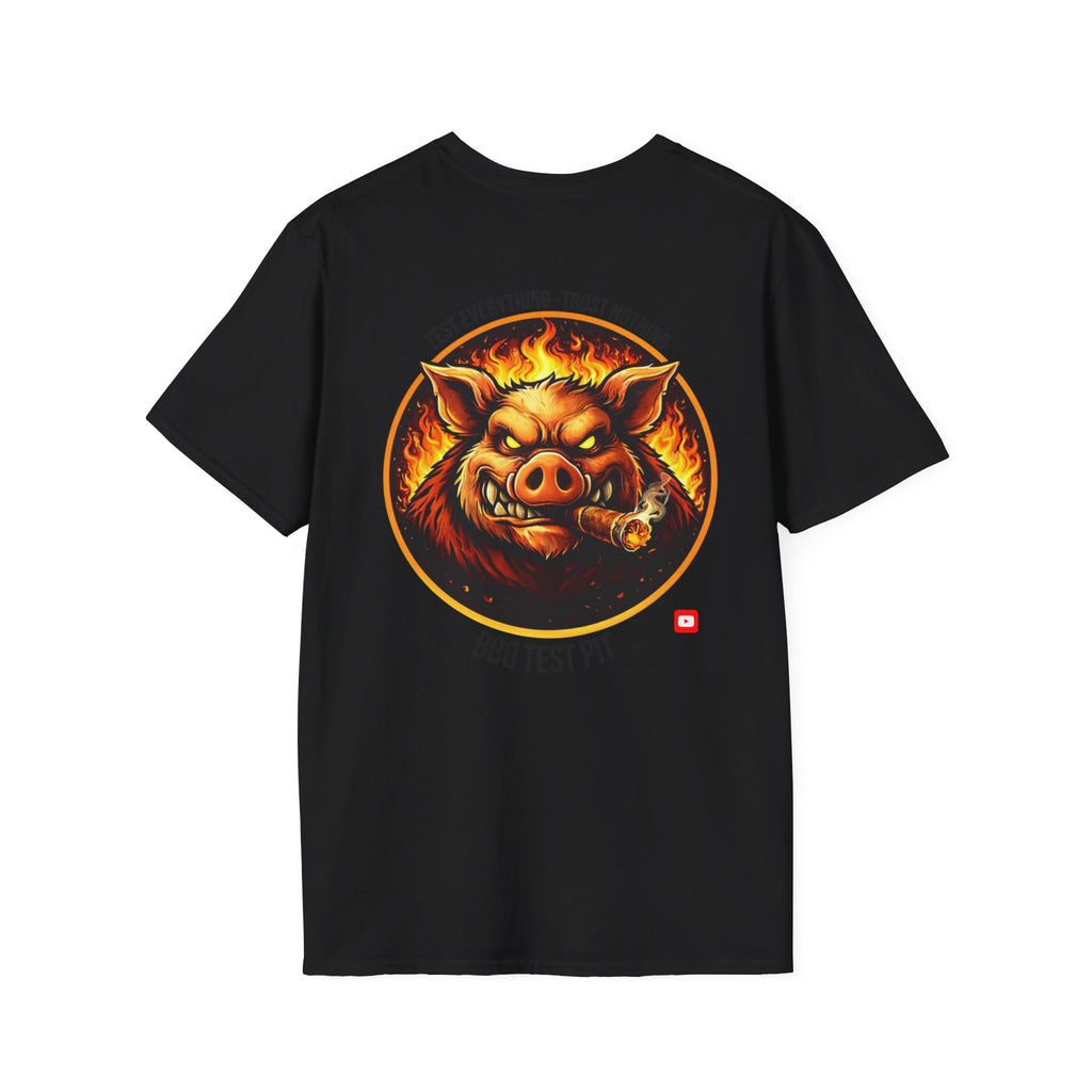 BBQ Test Pit Official Logo T-Shirt — Premium Softstyle Uniform | Batch 001