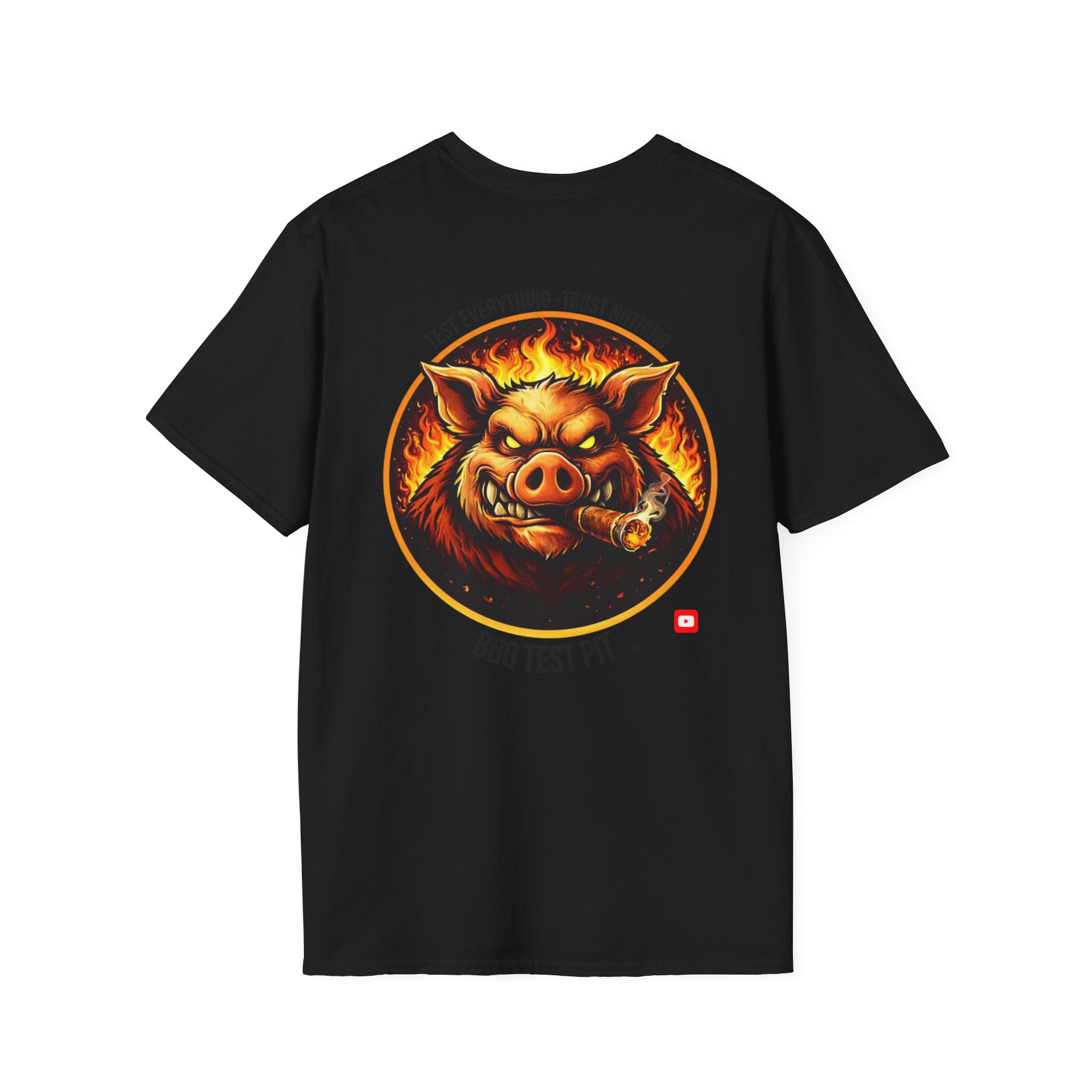 BBQ Test Pit Official Logo T-Shirt — Premium Softstyle Uniform | Batch 001