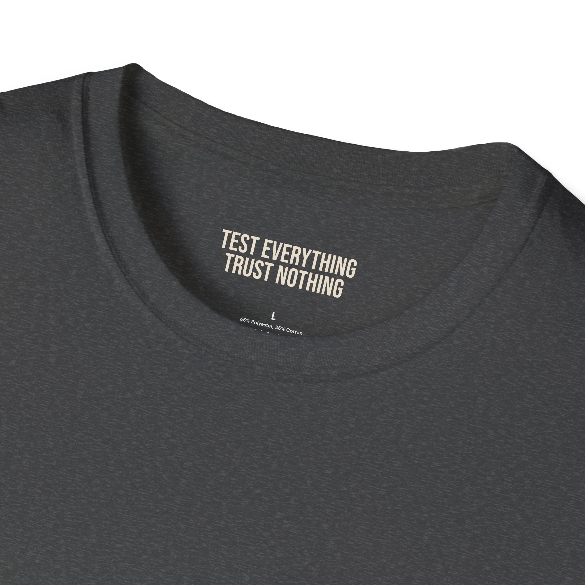 Stop Staring At My Rack T-Shirt — Premium Softstyle Rib Tee | BBQ Test Pit