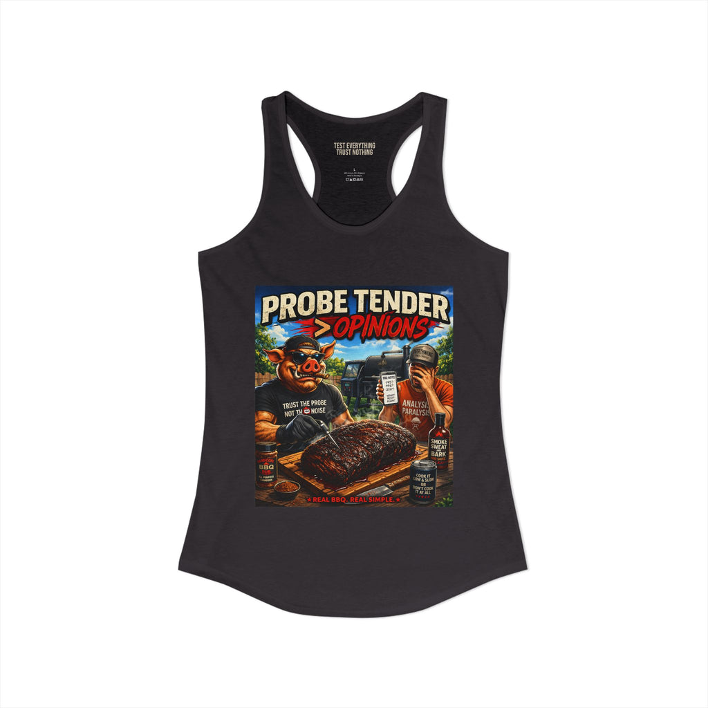 Probe Tender > Opinions Women's Tank Top — Premium Racerback | BBQ Test Pit