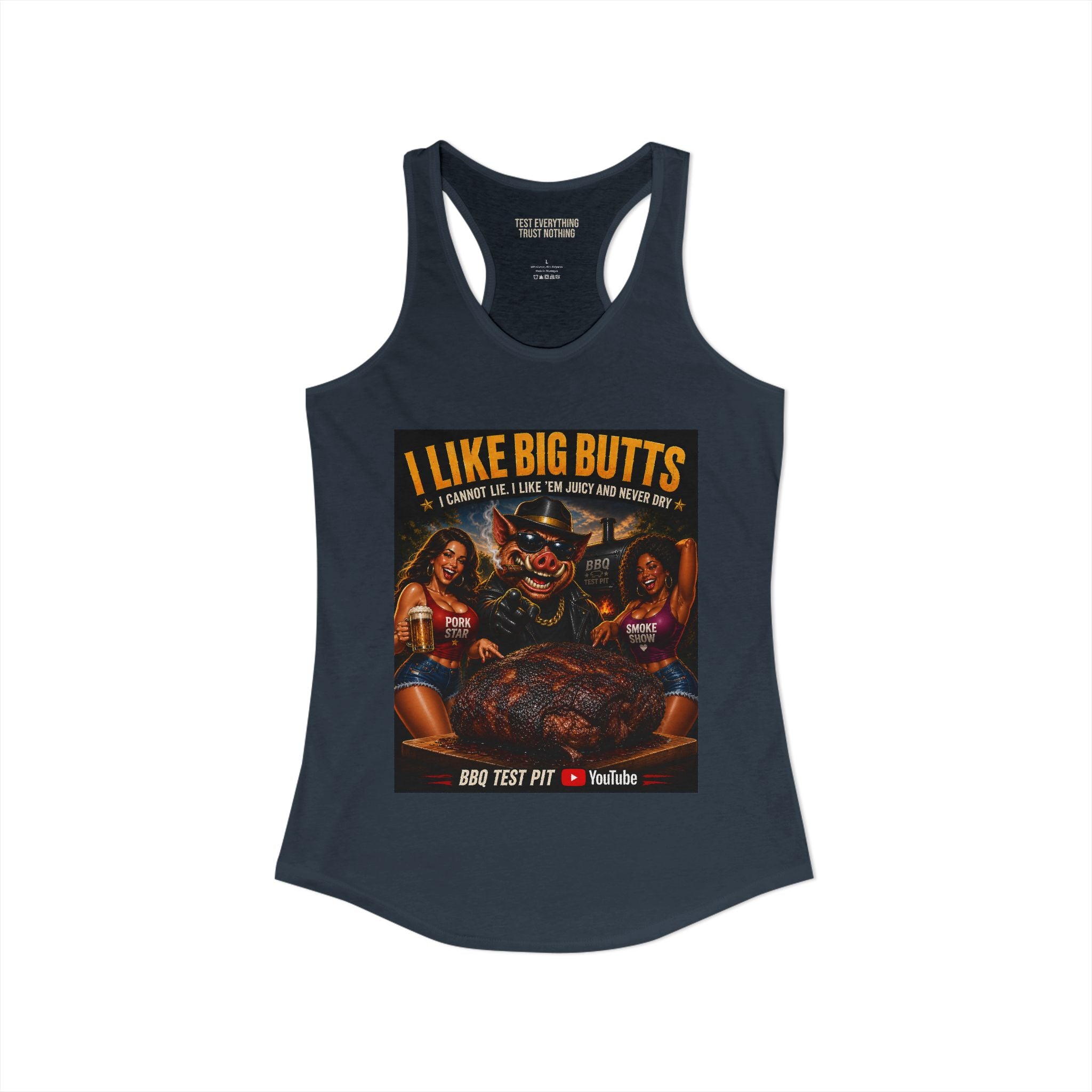 I Like Big BUTTS Women's Tank Top — Premium Racerback | BBQ Test Pit
