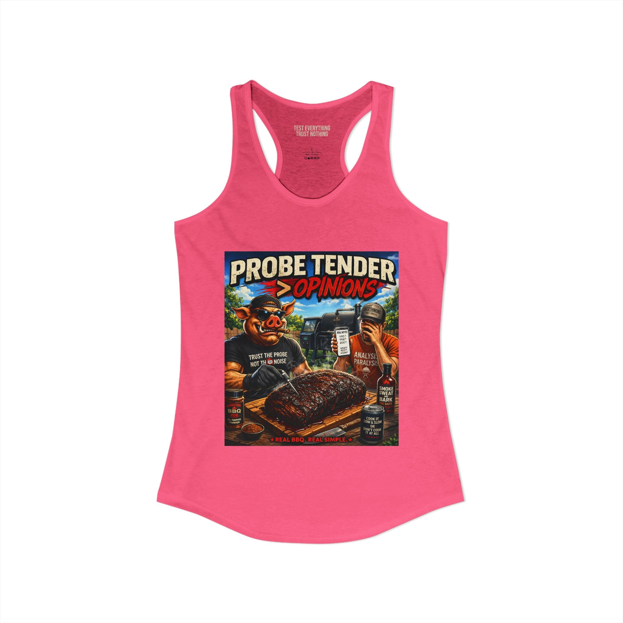 Probe Tender > Opinions Women's Tank Top — Premium Racerback | BBQ Test Pit