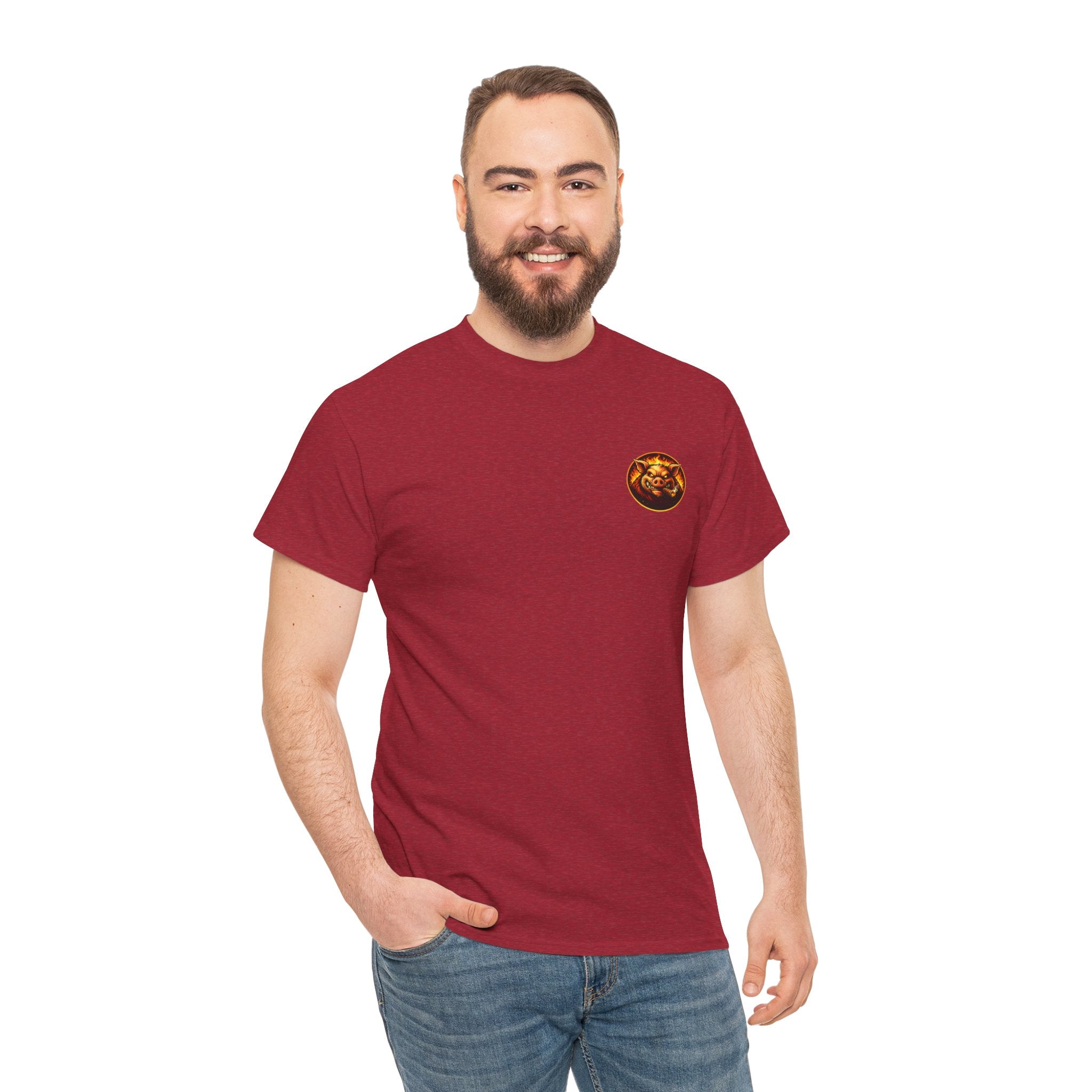 Whatever You Made… Stop Calling It BBQ. – BBQ Test Pit Funny BBQ Heavy Duty T-Shirt