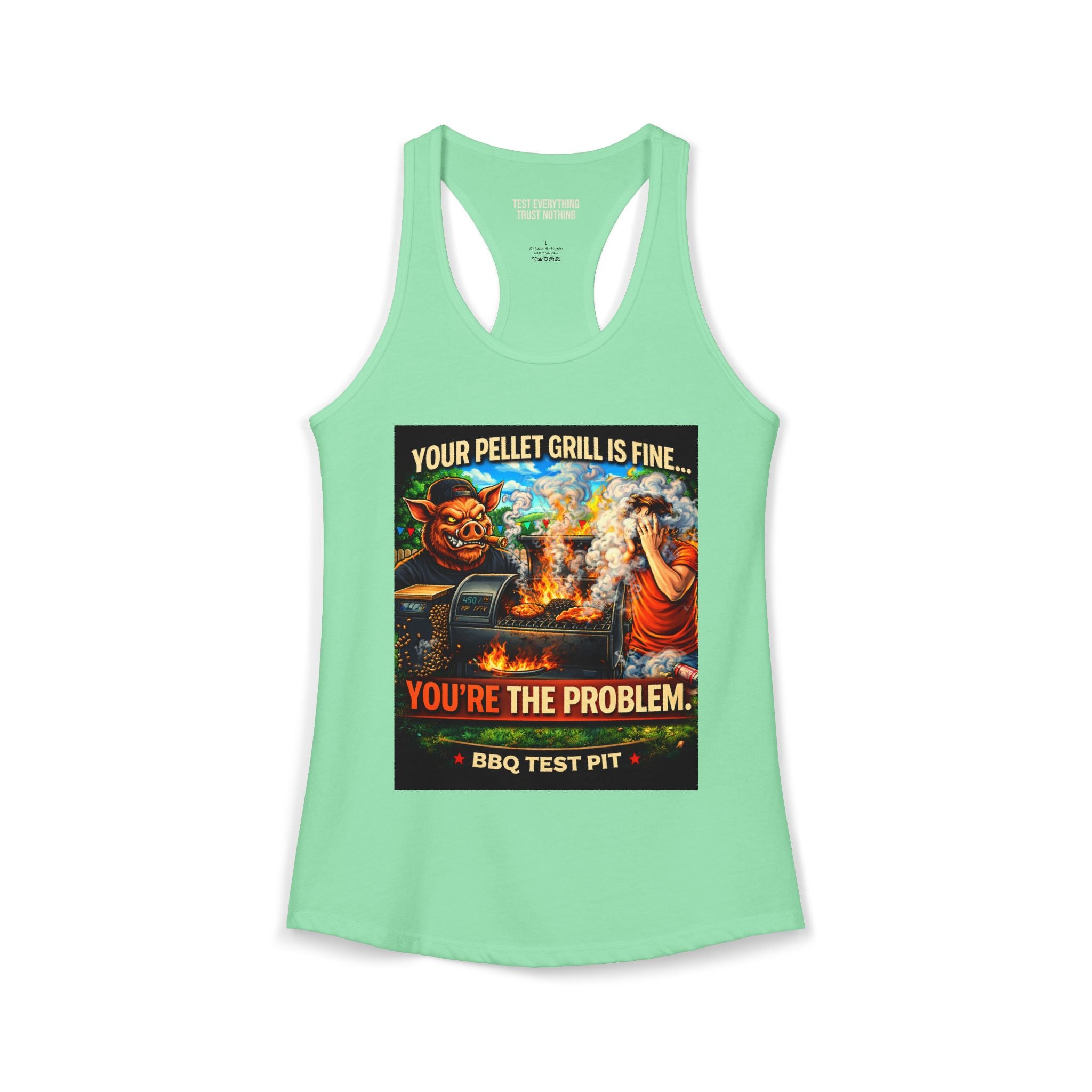 You're The Problem Women's Tank Top — Premium Racerback | BBQ Test Pit