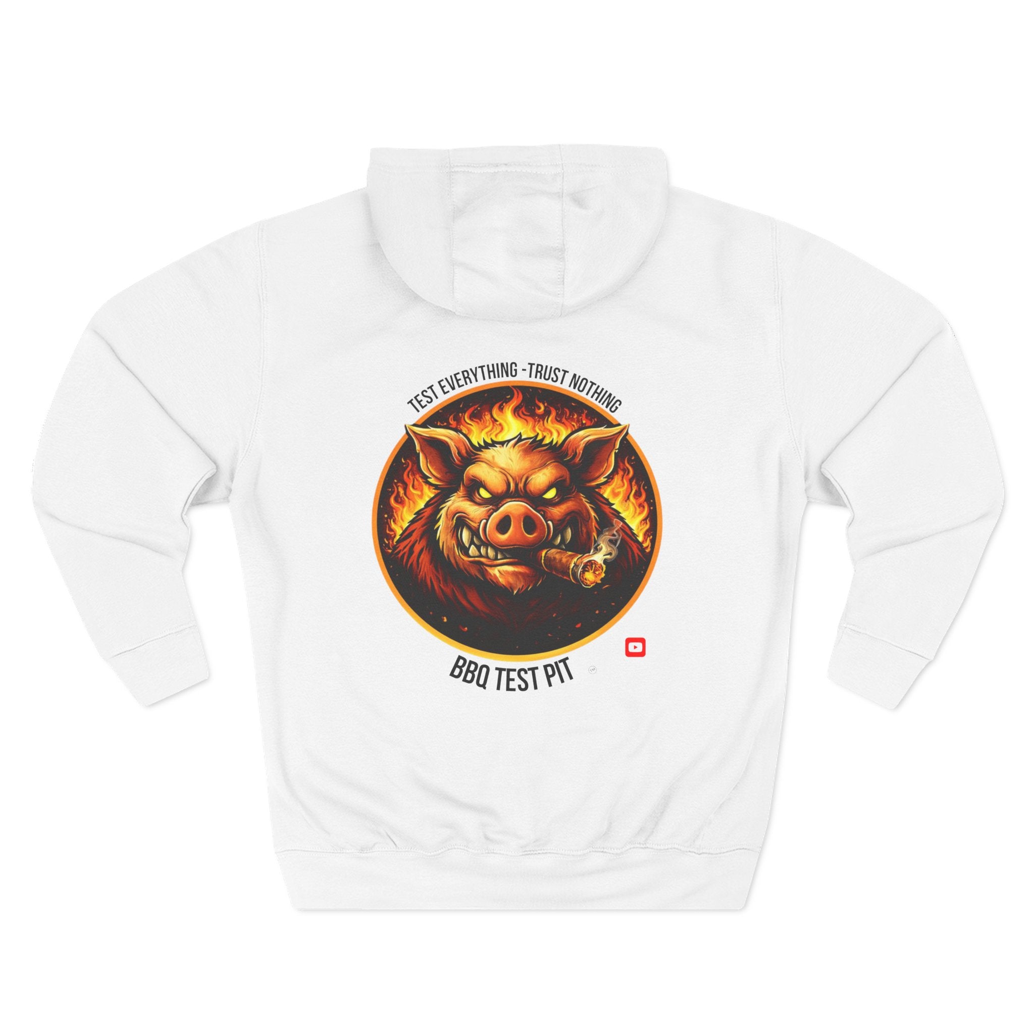 BBQ Test Pit Official Logo Hoodie — Premium Heavyweight Uniform | Batch 001