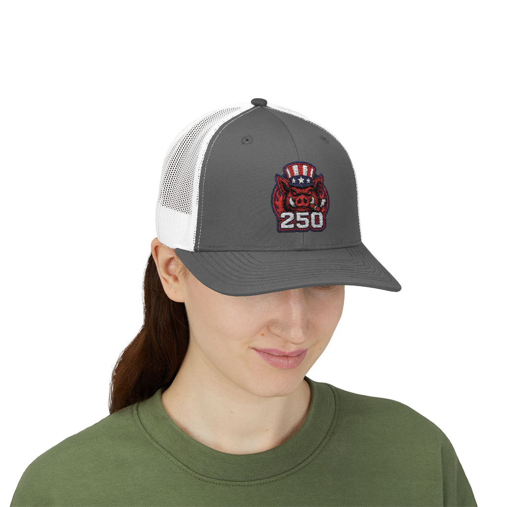 BBQ Test Pit America's 250th Birthday Trucker Hat | Limited Edition Snapback Cap