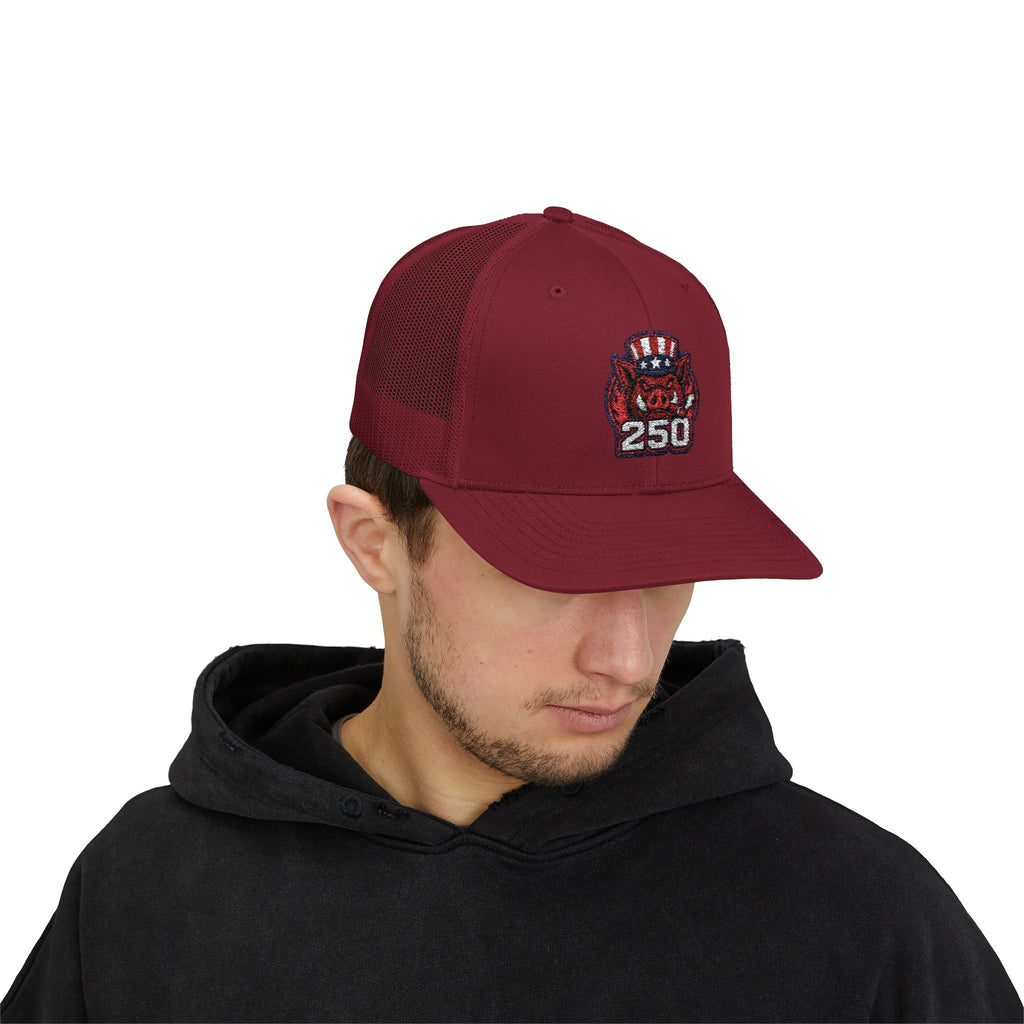 BBQ Test Pit America's 250th Birthday Trucker Hat | Limited Edition Snapback Cap