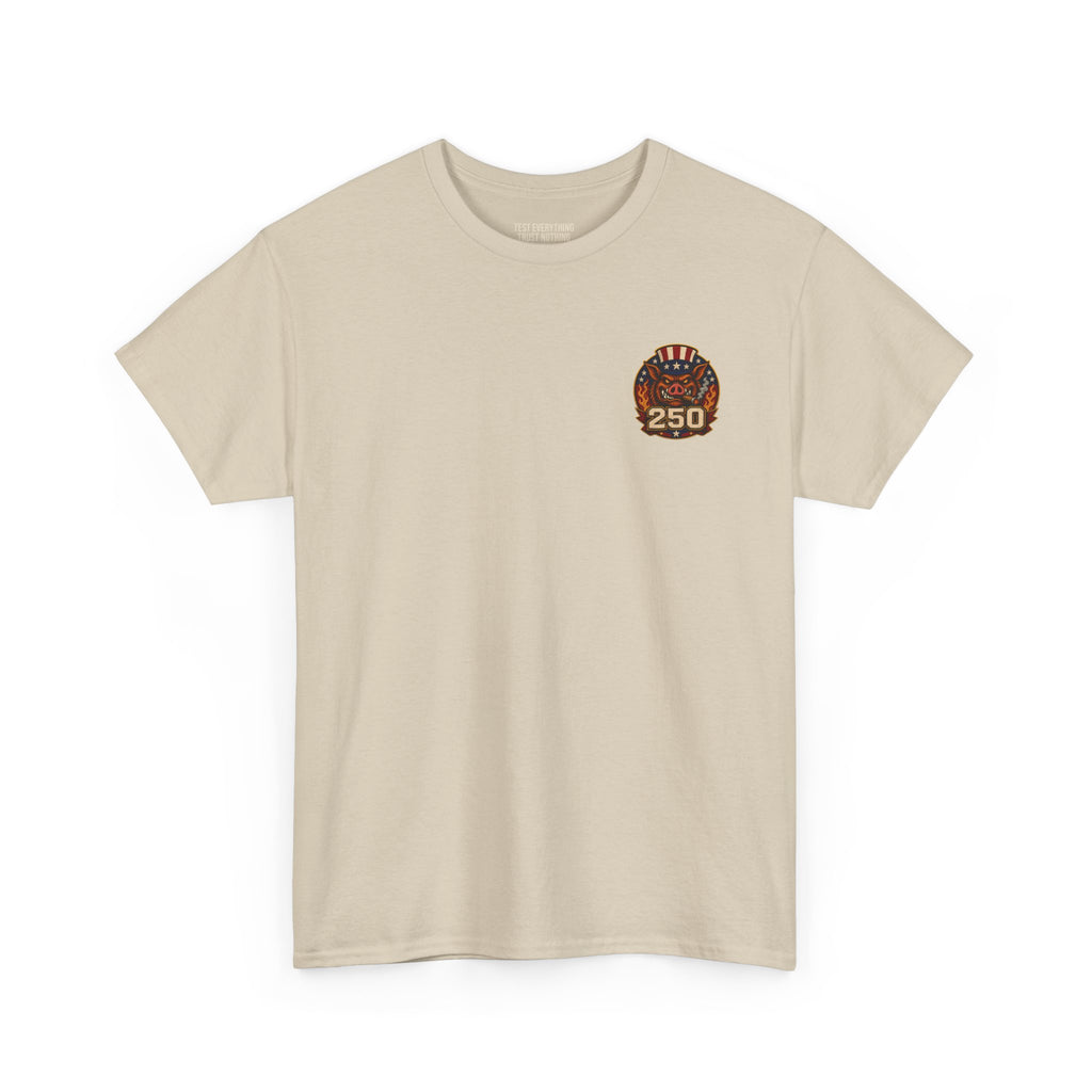 BBQ Test Pit America's 250th Birthday Shirt | Limited Edition Patriotic Graphic Tee 5000