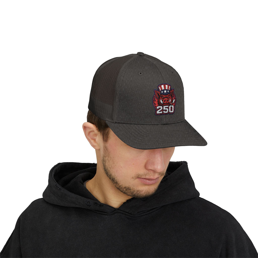 BBQ Test Pit America's 250th Birthday Trucker Hat | Limited Edition Snapback Cap