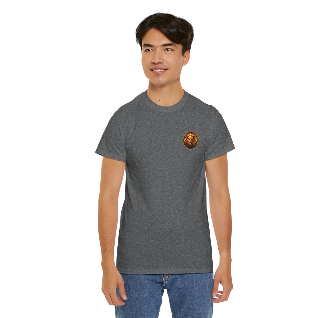Whatever You Made… Stop Calling It BBQ. – BBQ Test Pit Funny BBQ Heavy Duty T-Shirt