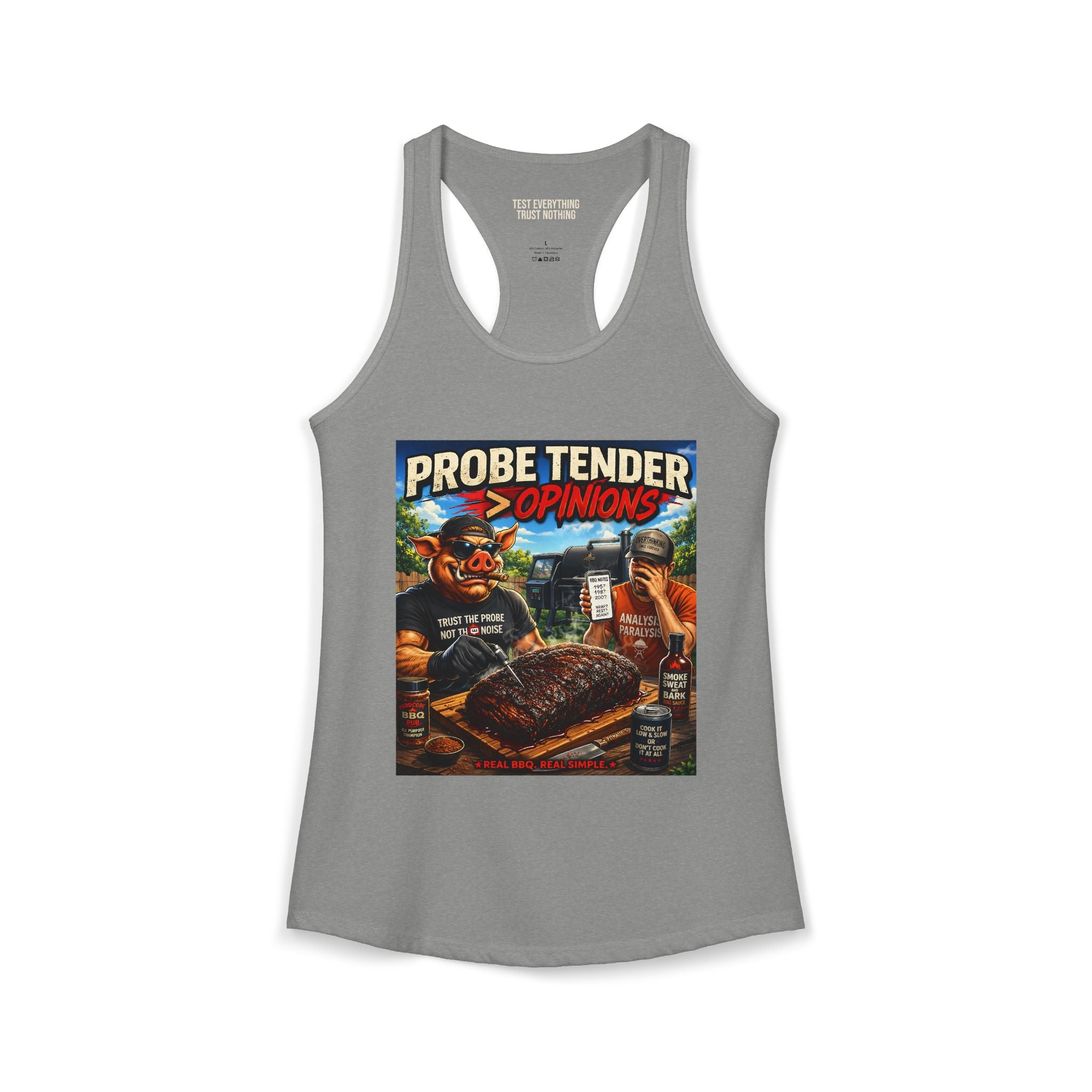 Probe Tender > Opinions Women's Tank Top — Premium Racerback | BBQ Test Pit