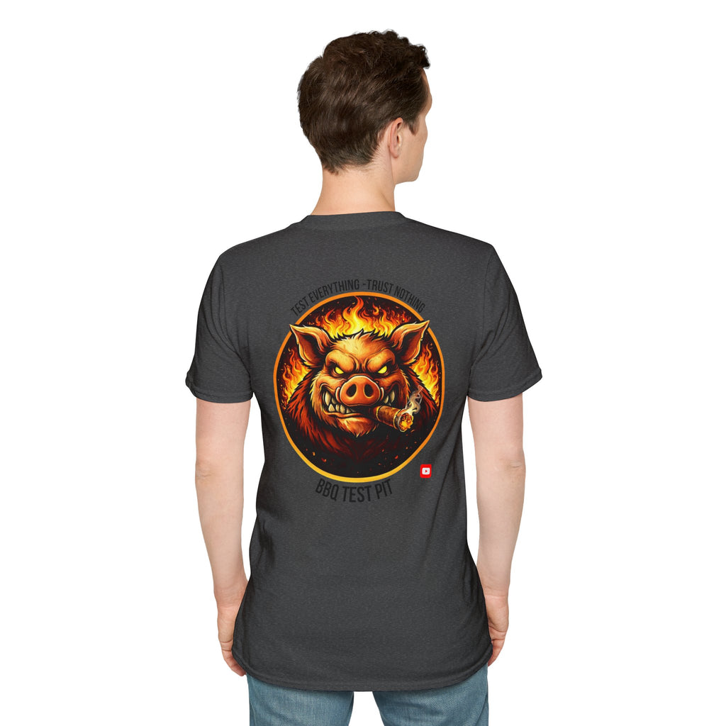 BBQ Test Pit Official Logo T-Shirt — Premium Softstyle Uniform | Batch 001