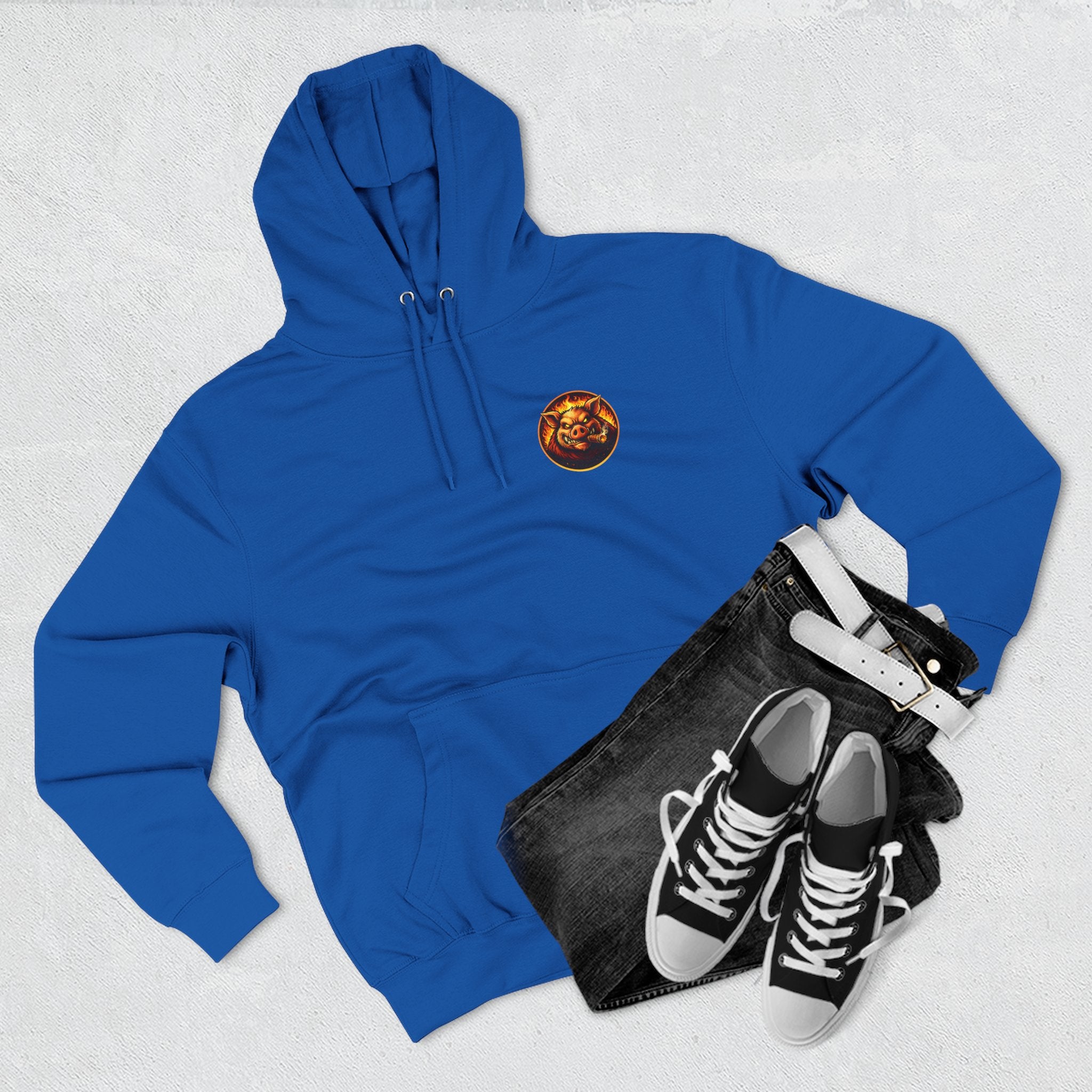 BBQ Test Pit Official Logo Hoodie — Premium Heavyweight Uniform | Batch 001