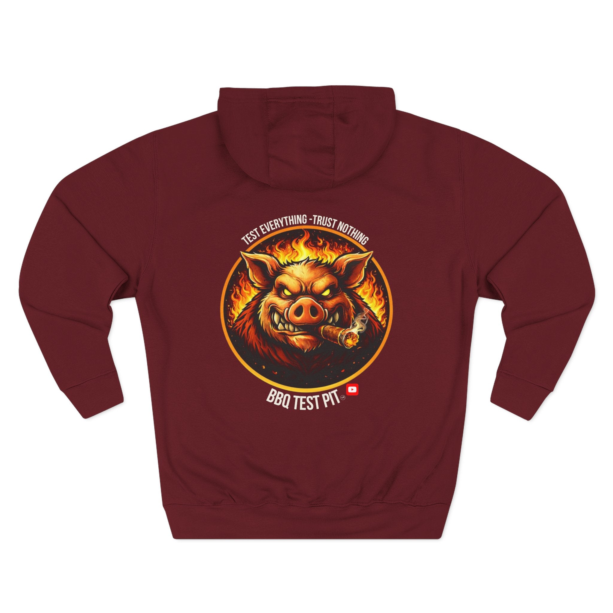 BBQ Test Pit Official Logo Hoodie — Premium Heavyweight Uniform | Batch 001