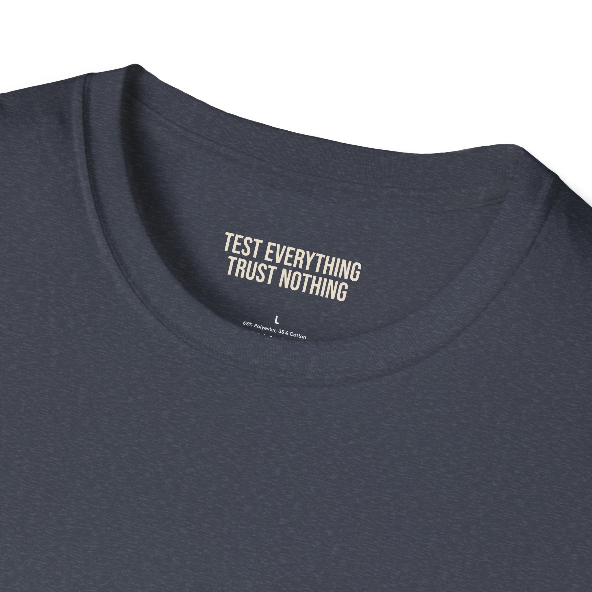 Stop Staring At My Rack T-Shirt — Premium Softstyle Rib Tee | BBQ Test Pit