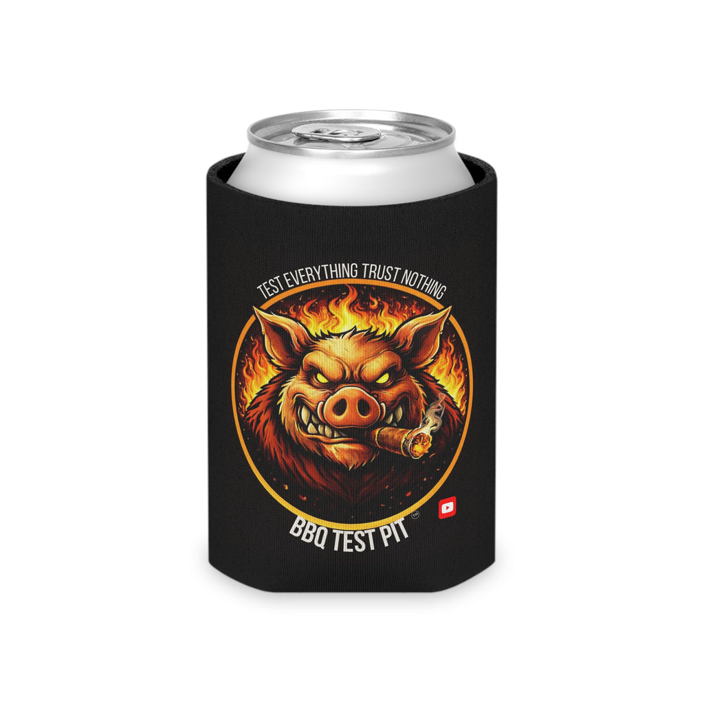 BBQ Test Pit Can Cooler — Insulated Beer Sleeves | Regular & Slim Can Options