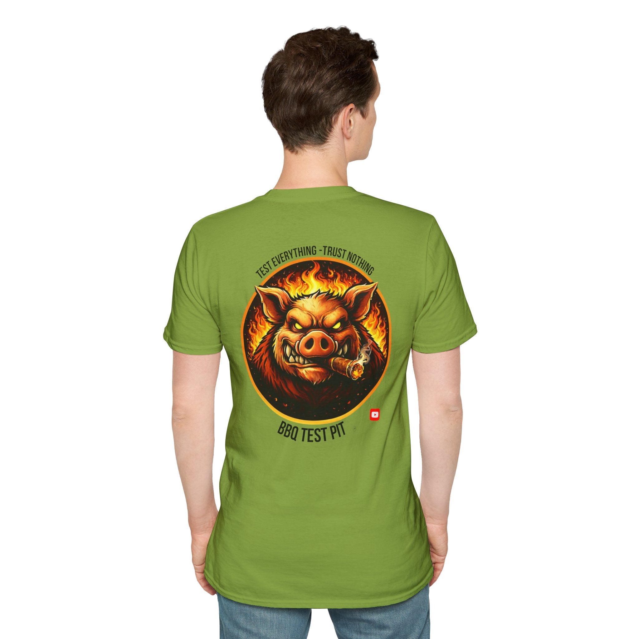 BBQ Test Pit Official Logo T-Shirt — Premium Softstyle Uniform | Batch 001