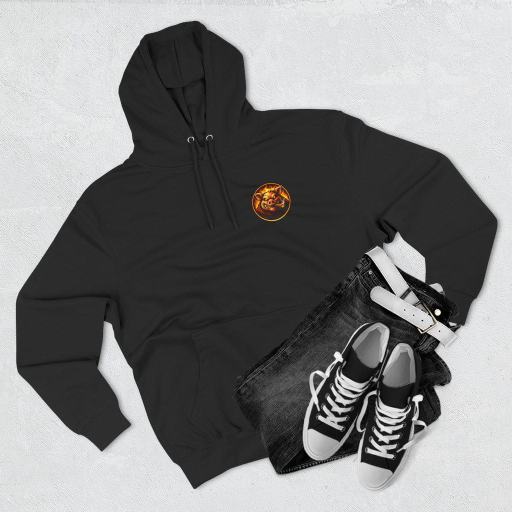 Whatever You Made… Stop Calling It BBQ. – BBQ Test Pit Funny BBQ Fleece Hoodie