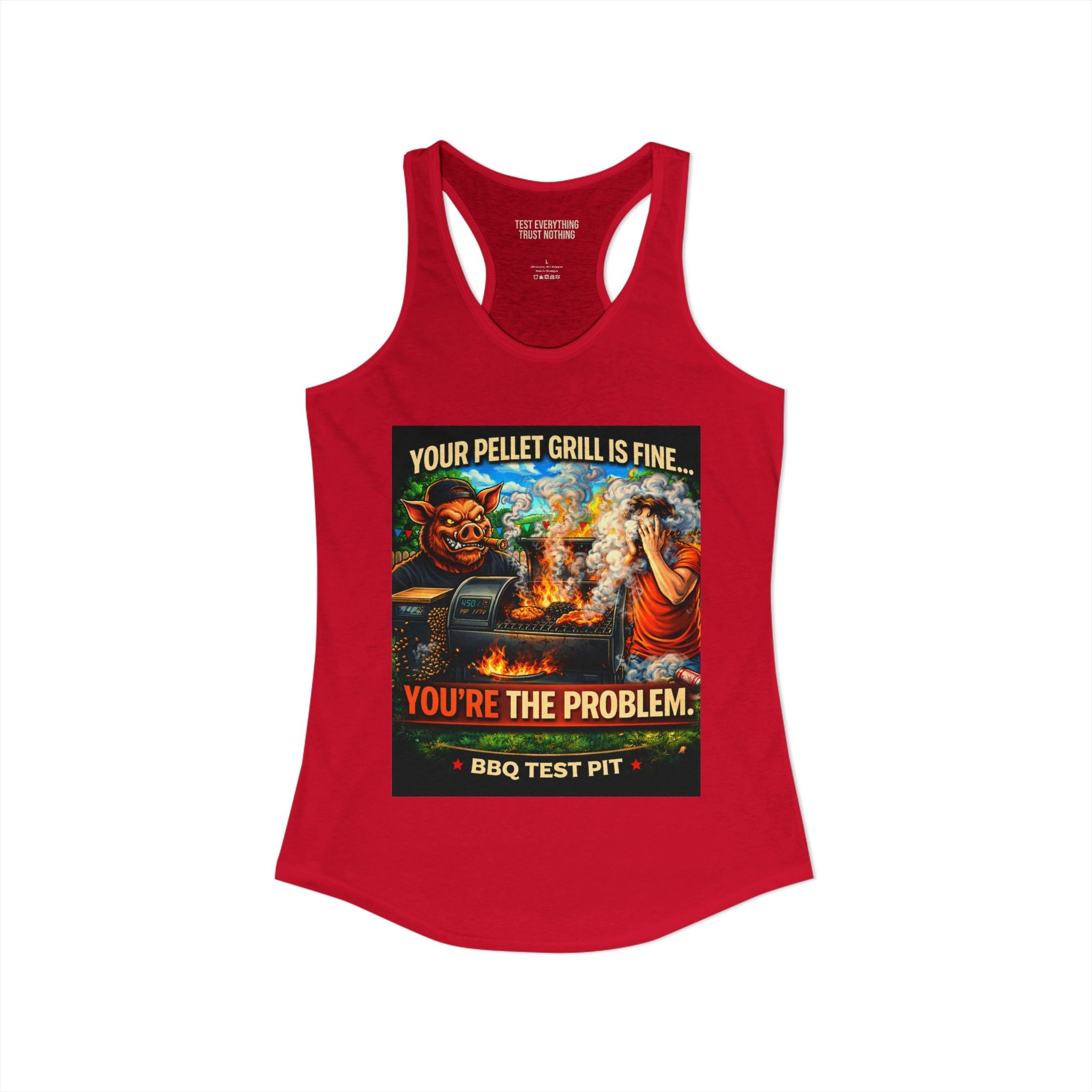 You're The Problem Women's Tank Top — Premium Racerback | BBQ Test Pit