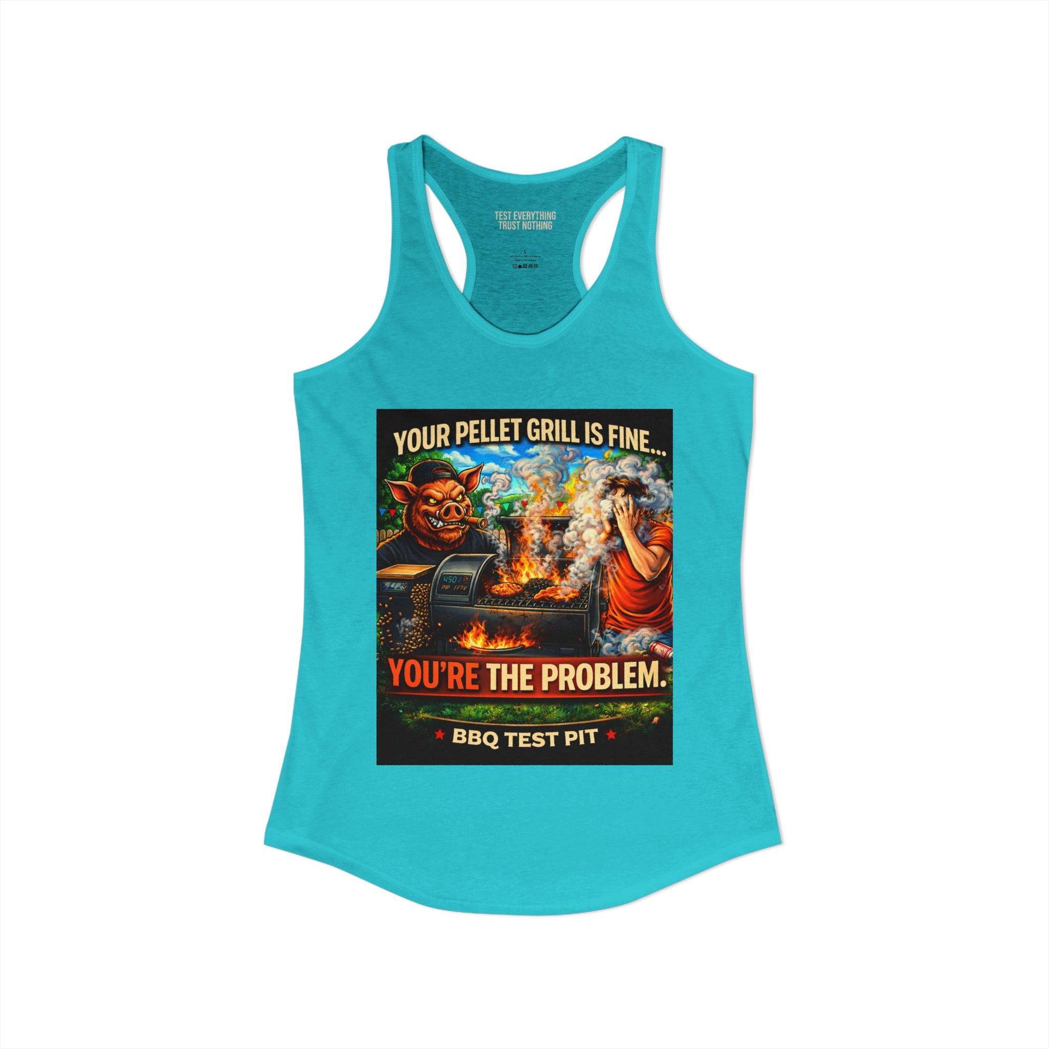 You're The Problem Women's Tank Top — Premium Racerback | BBQ Test Pit