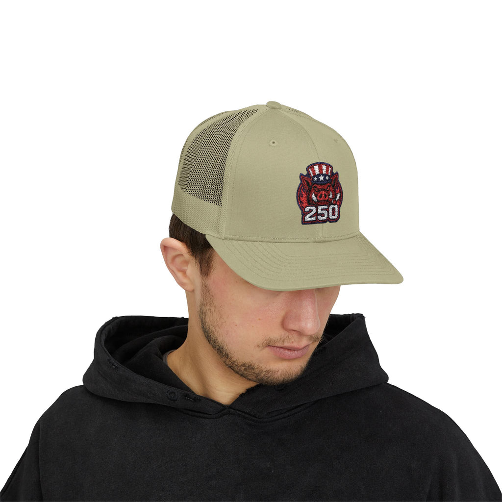 BBQ Test Pit America's 250th Birthday Trucker Hat | Limited Edition Snapback Cap
