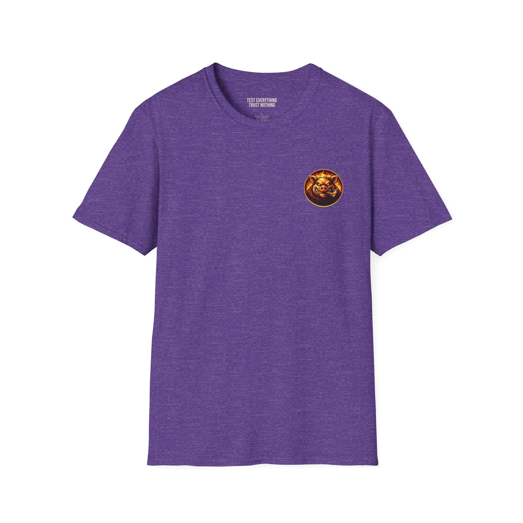 Stop Staring At My Rack T-Shirt — Premium Softstyle Rib Tee | BBQ Test Pit