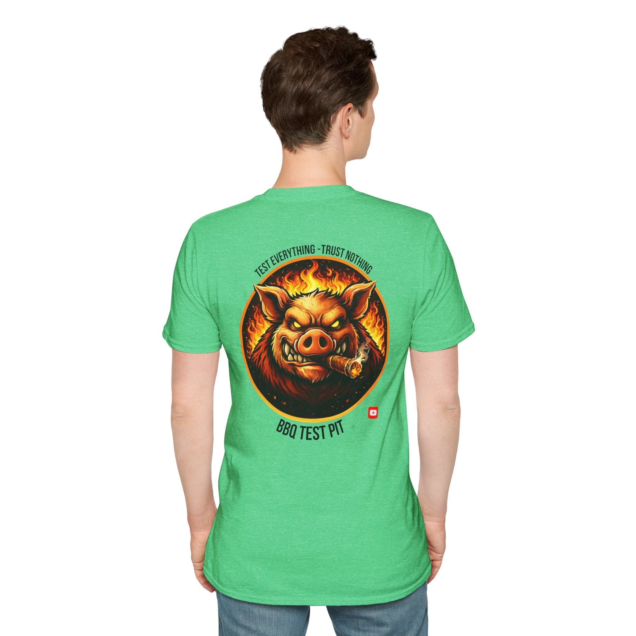 BBQ Test Pit Official Logo T-Shirt — Premium Softstyle Uniform | Batch 001