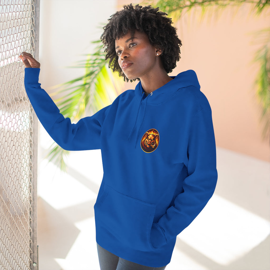 "Wrap When It's Ready" BBQ Hoodie — BBQ Test Pit Pitmaster Fleece Pullover