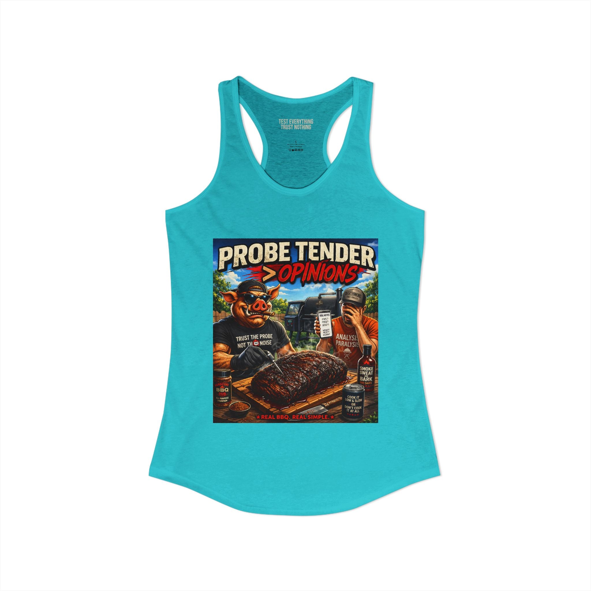 Probe Tender > Opinions Women's Tank Top — Premium Racerback | BBQ Test Pit