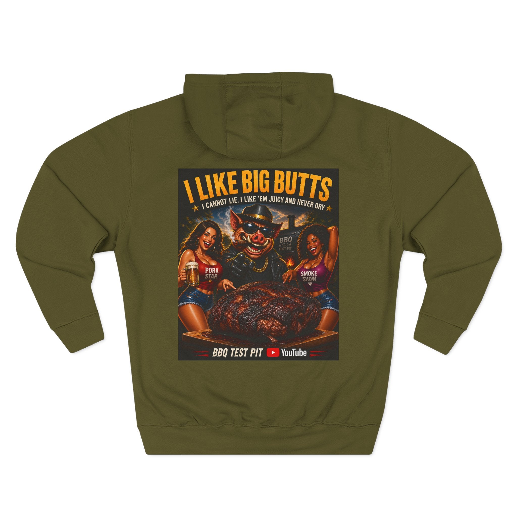 I Like Big Butts BBQ Hoodie — Premium Heavyweight Fleece | BBQ Test Pit