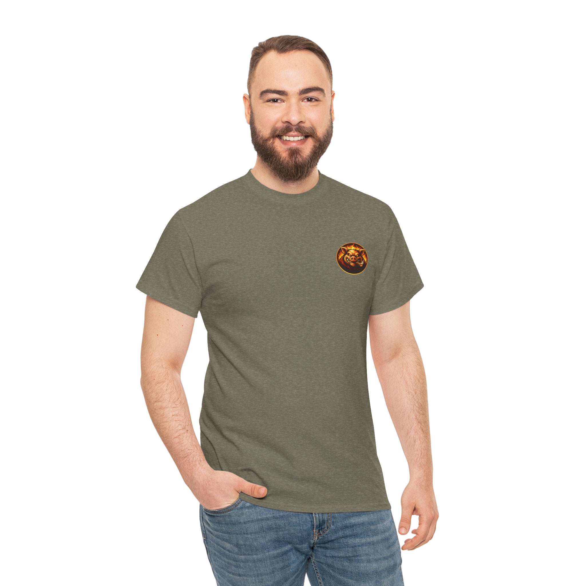 Whatever You Made… Stop Calling It BBQ. – BBQ Test Pit Funny BBQ Heavy Duty T-Shirt