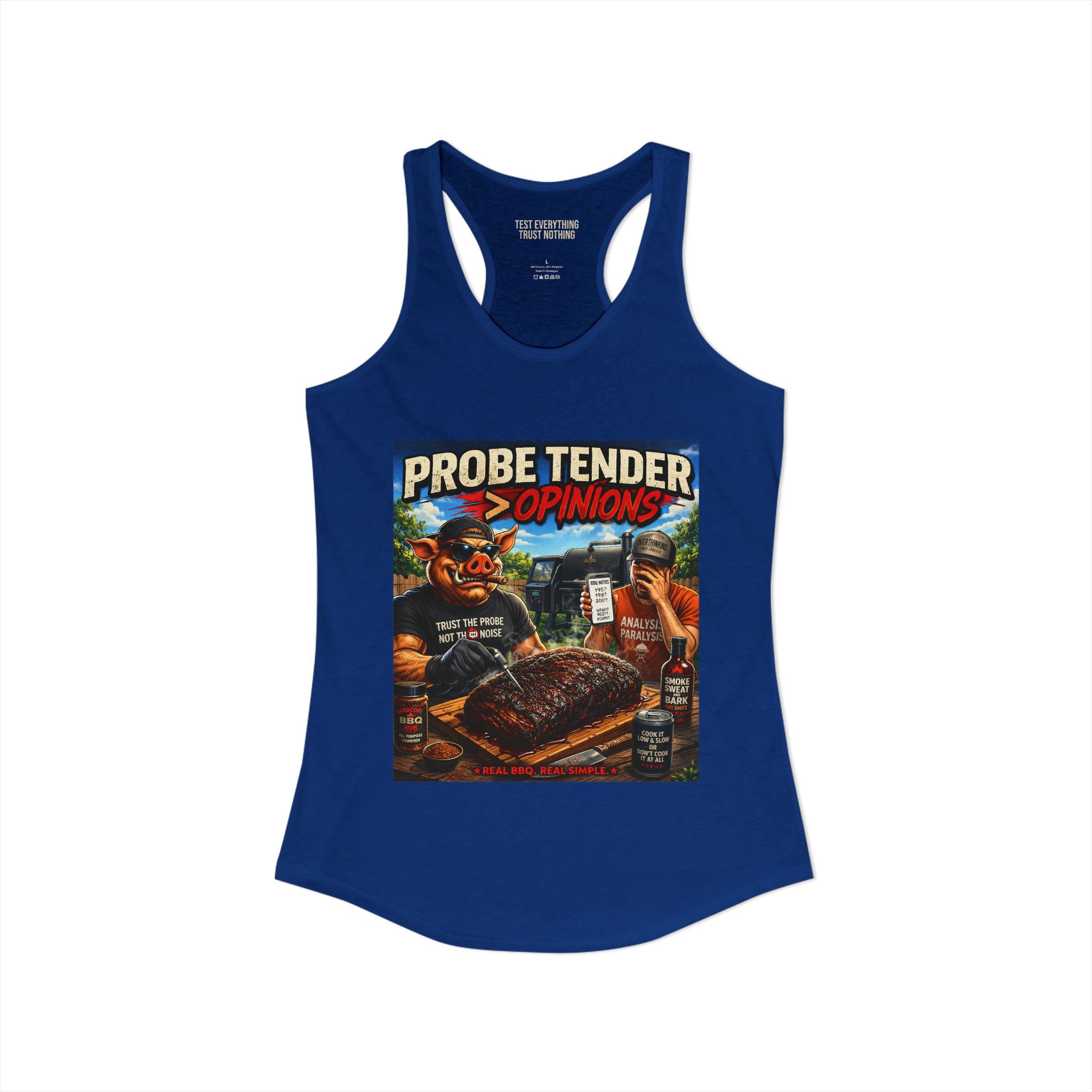 Probe Tender > Opinions Women's Tank Top — Premium Racerback | BBQ Test Pit