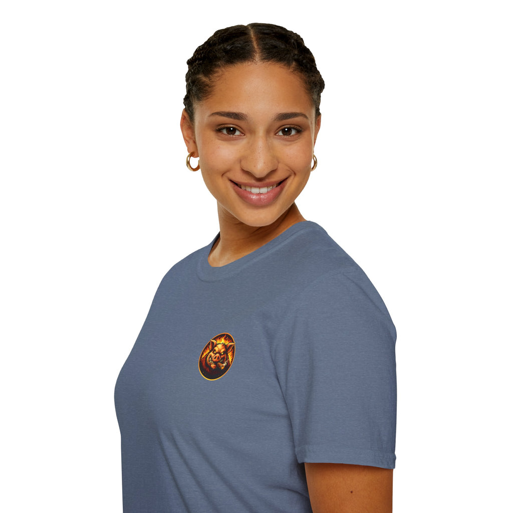BBQ Test Pit Official Logo T-Shirt — Premium Softstyle Uniform | Batch 001
